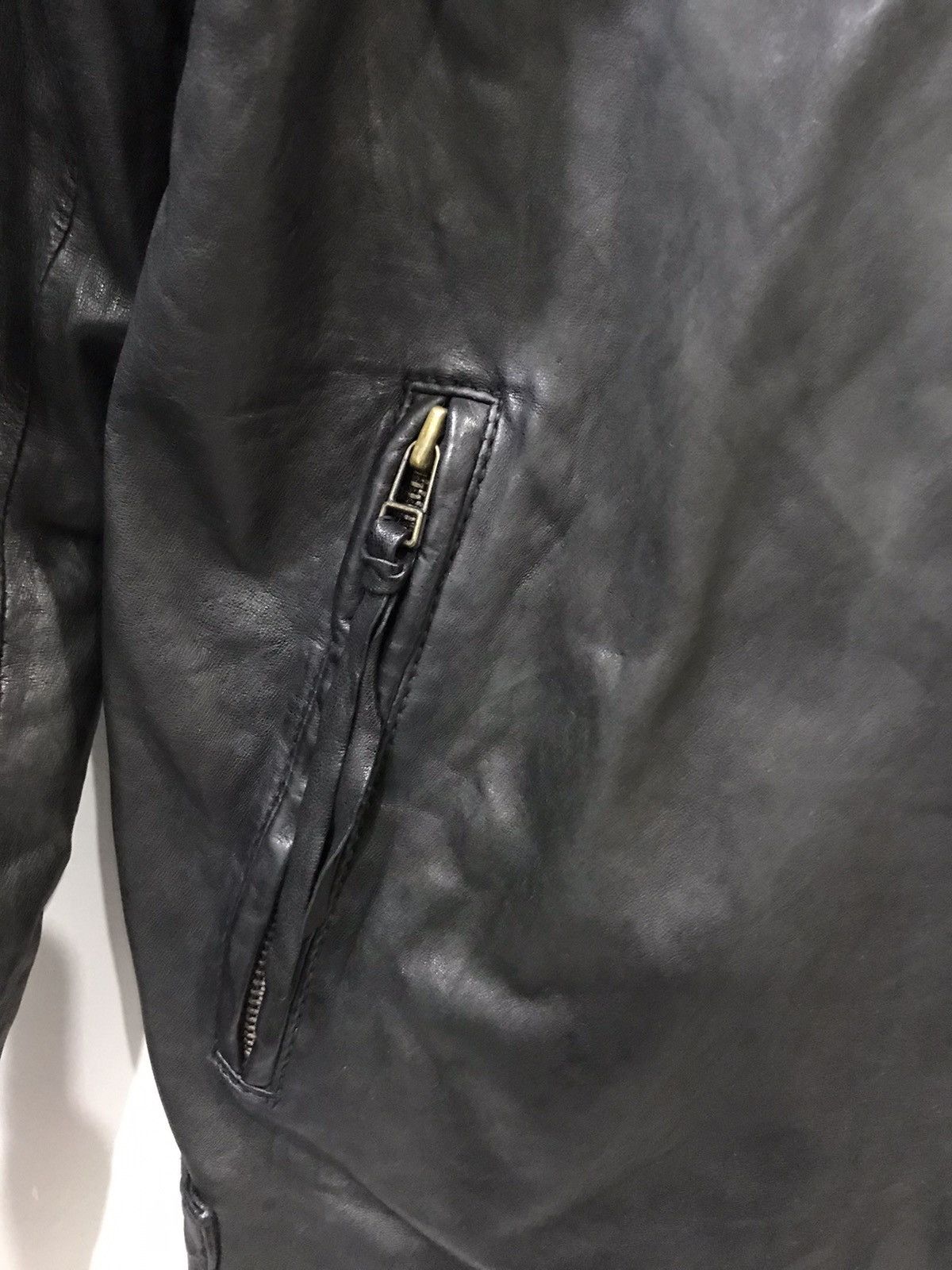 Genuine Leather Johnbull Japan Cafe Racer Chopper Biker Leather Jacket Size US L / EU 52-54 / 3 - 9 Thumbnail