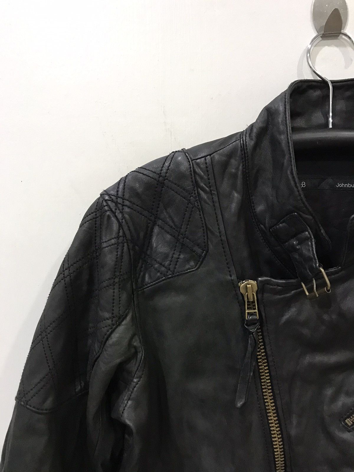 Genuine Leather Johnbull Japan Cafe Racer Chopper Biker Leather Jacket Size US L / EU 52-54 / 3 - 4 Thumbnail