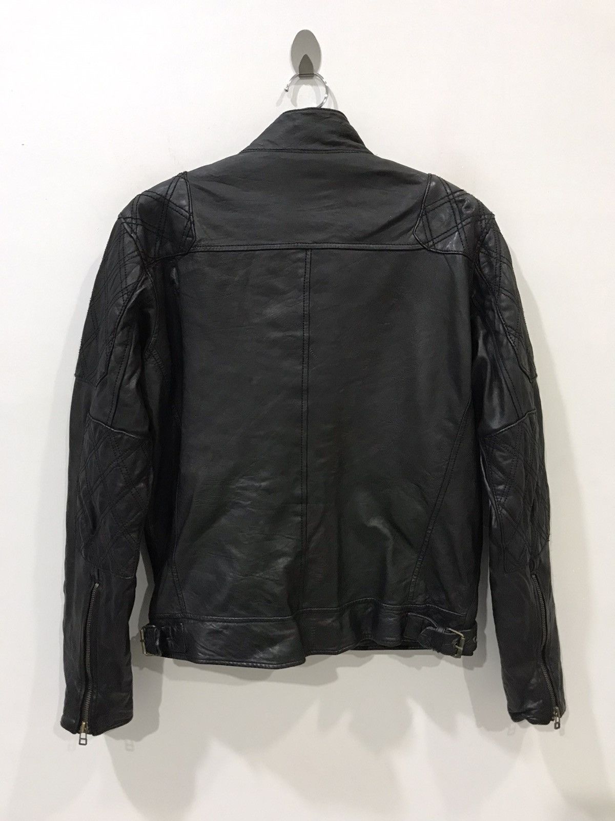 Genuine Leather Johnbull Japan Cafe Racer Chopper Biker Leather Jacket Size US L / EU 52-54 / 3 - 14 Thumbnail