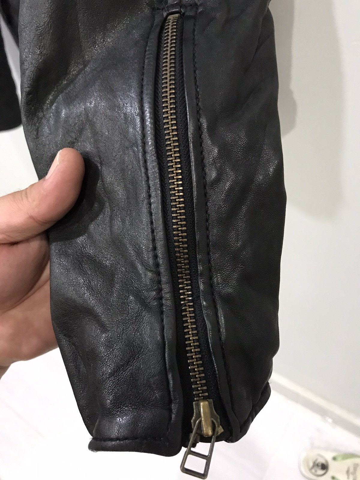 Genuine Leather Johnbull Japan Cafe Racer Chopper Biker Leather Jacket Size US L / EU 52-54 / 3 - 13 Thumbnail