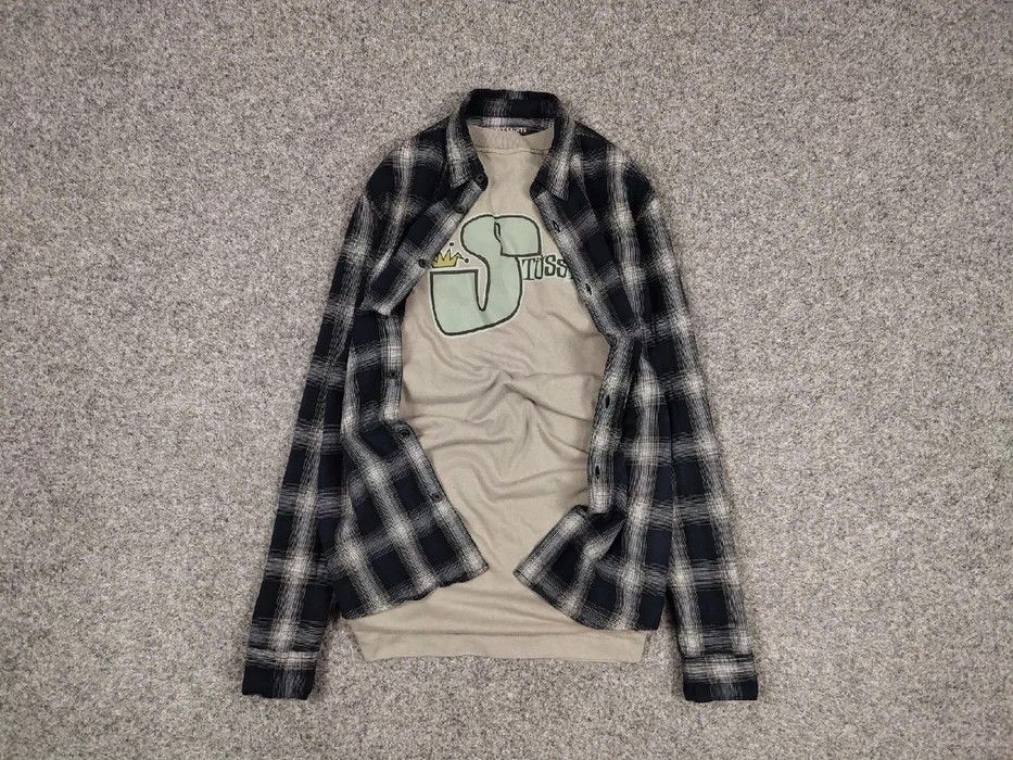Flannel Vintage Flannel Shirt Travis Scott Style Streetwear Hype Size US S / EU 44-46 / 1 - 1 Thumbnail