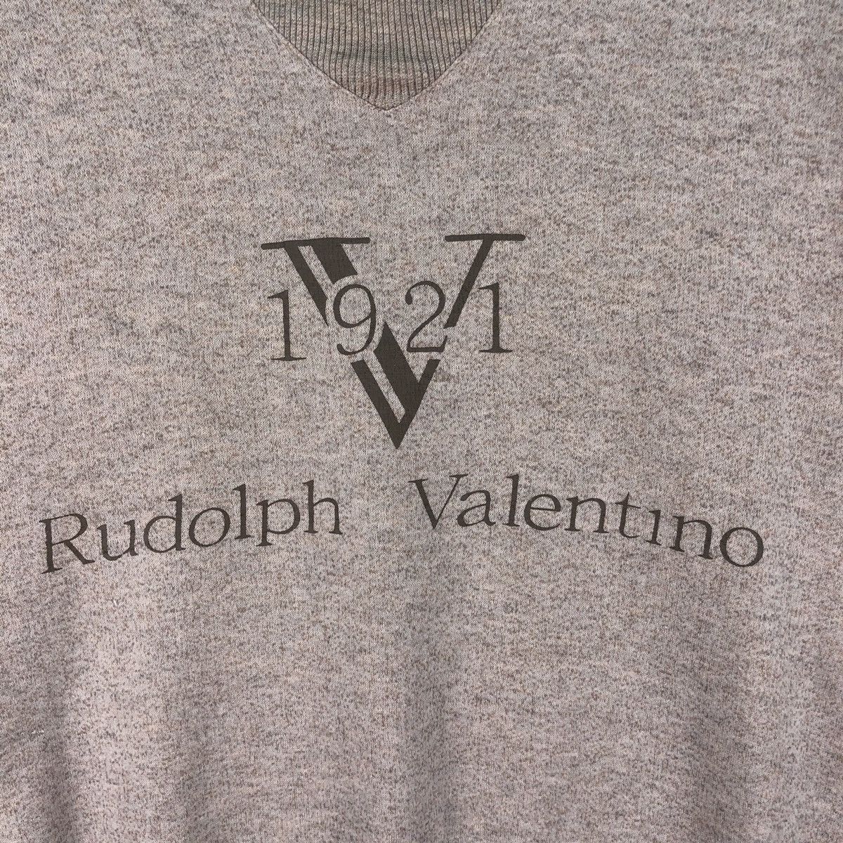 Valentino × Vintage Vintage 90s Rudolph Valentino Big Logo Sweatshirt Size US M / EU 48-50 / 2 - 4 Thumbnail