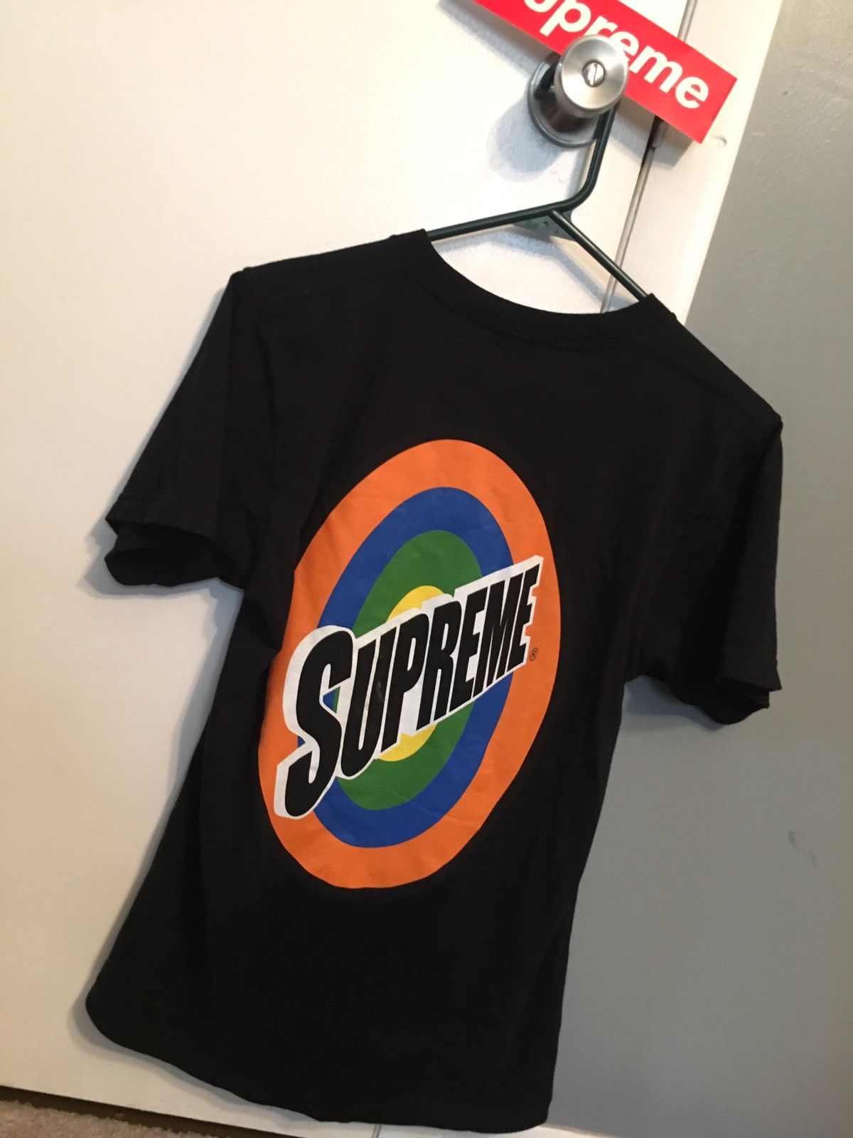 Supreme Spin Tide Logo T-Shirt Blue Size Large SS16