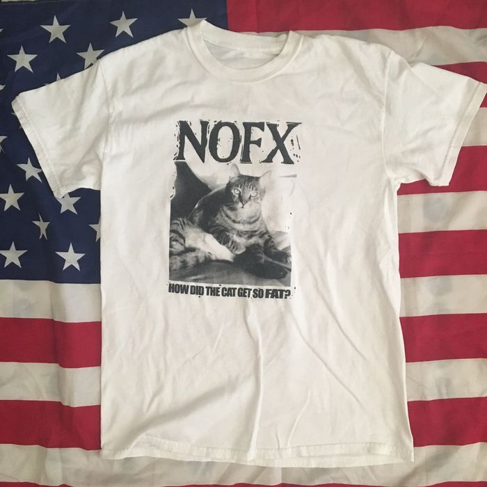 Band tees nofx how did the cat get so fat grailed