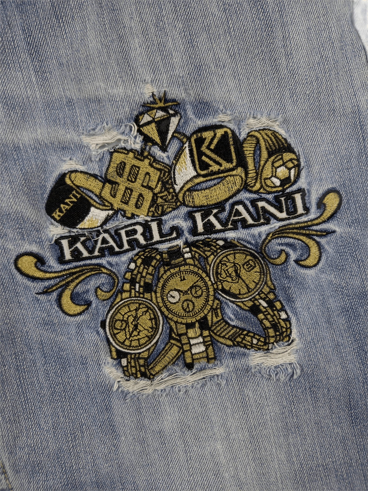 Karl Kani Karl Kani Logo Denim Shorts Size US 30 / EU 46 - 4 Thumbnail