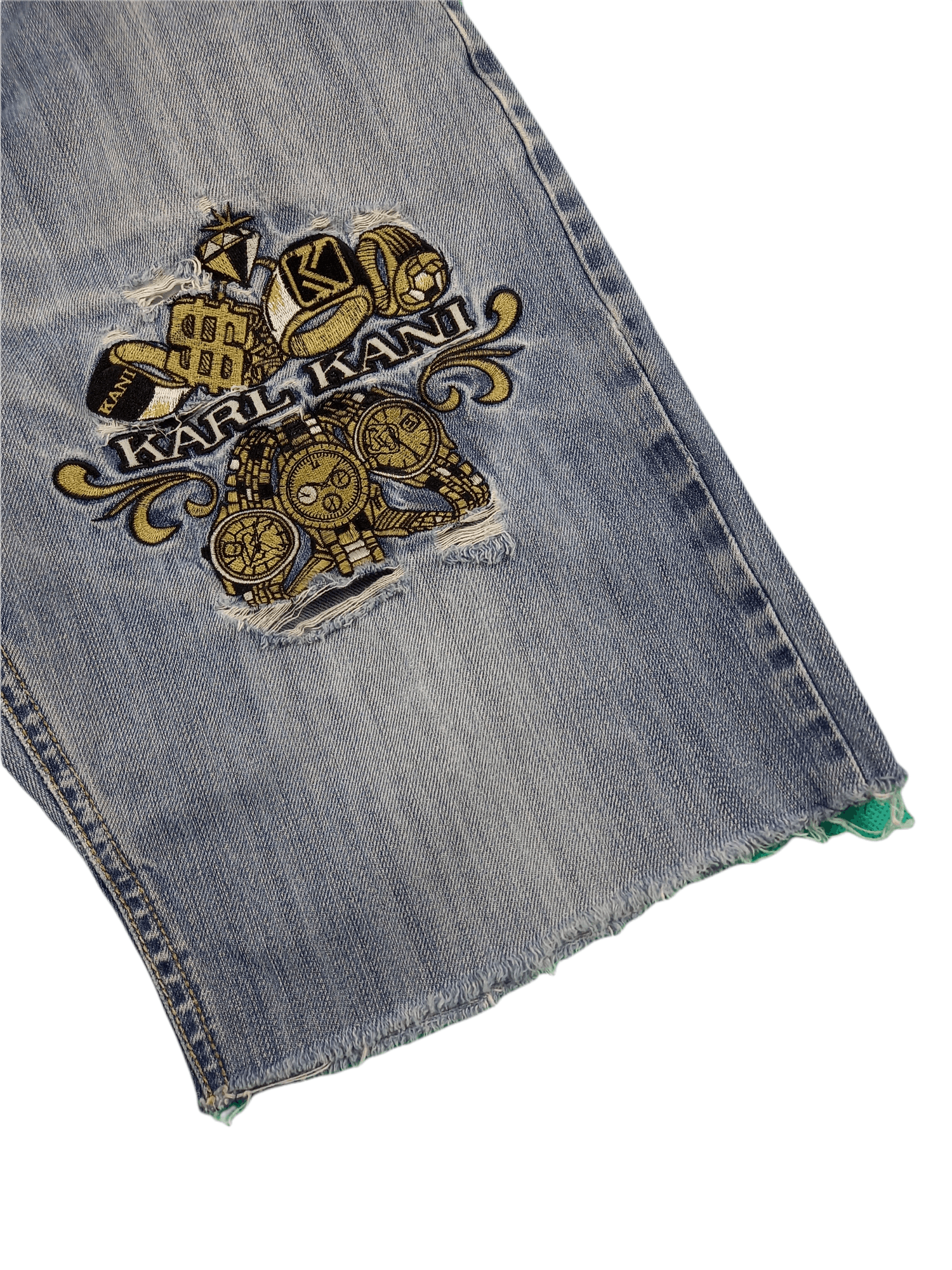 Karl Kani Karl Kani Logo Denim Shorts Size US 30 / EU 46 - 3 Thumbnail