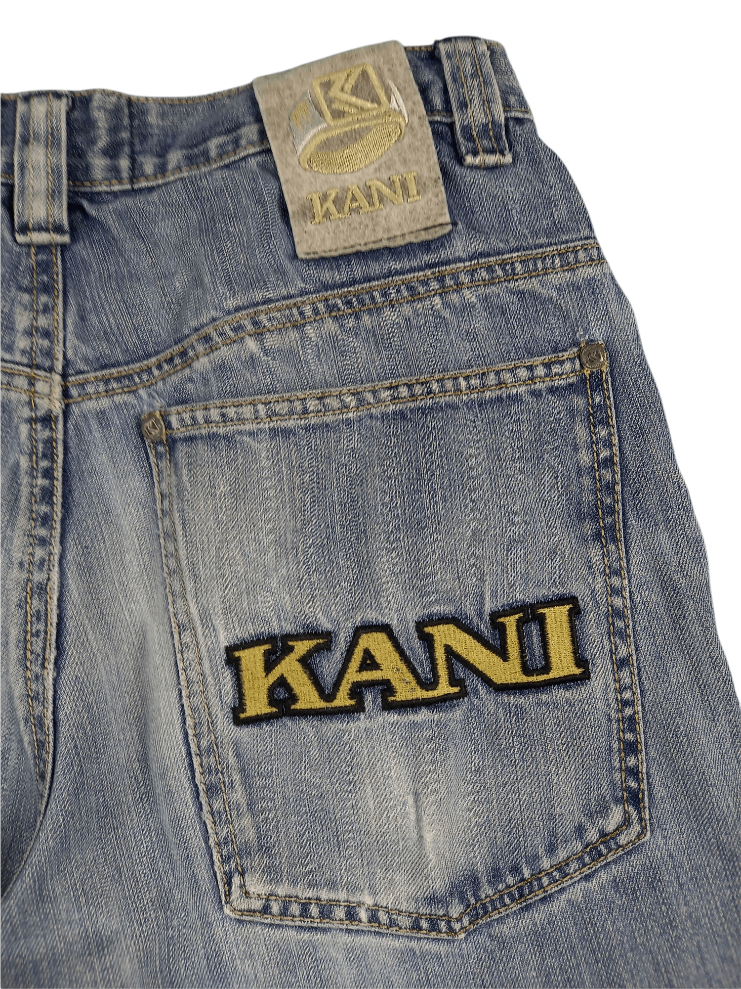 Karl Kani Karl Kani Logo Denim Shorts Size US 30 / EU 46 - 2 Thumbnail