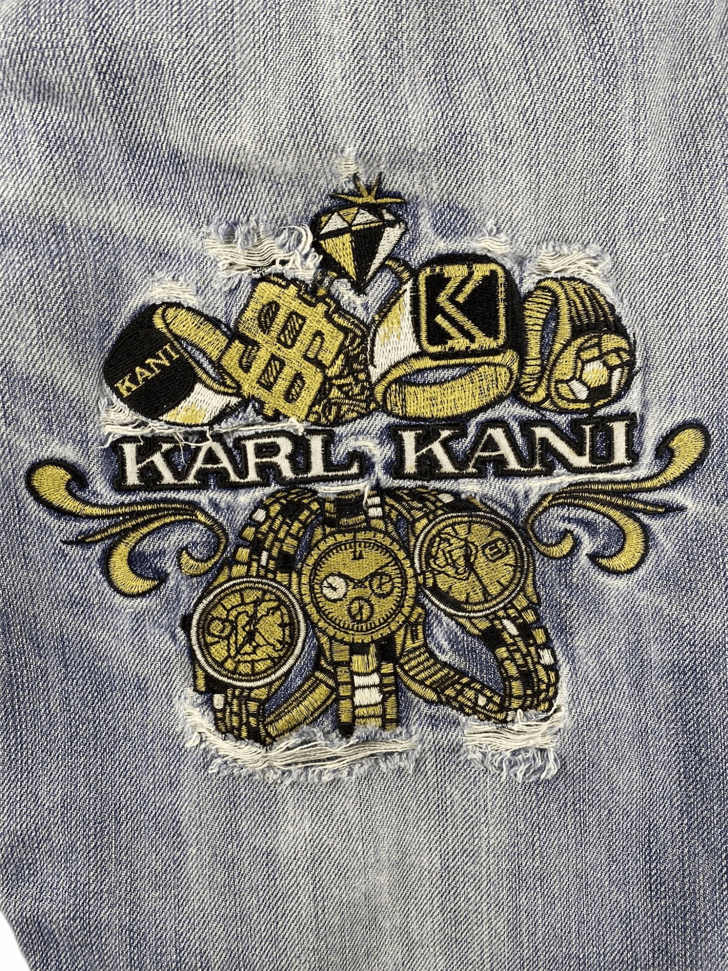 Karl Kani Karl Kani Logo Denim Shorts Size US 30 / EU 46 - 8 Thumbnail