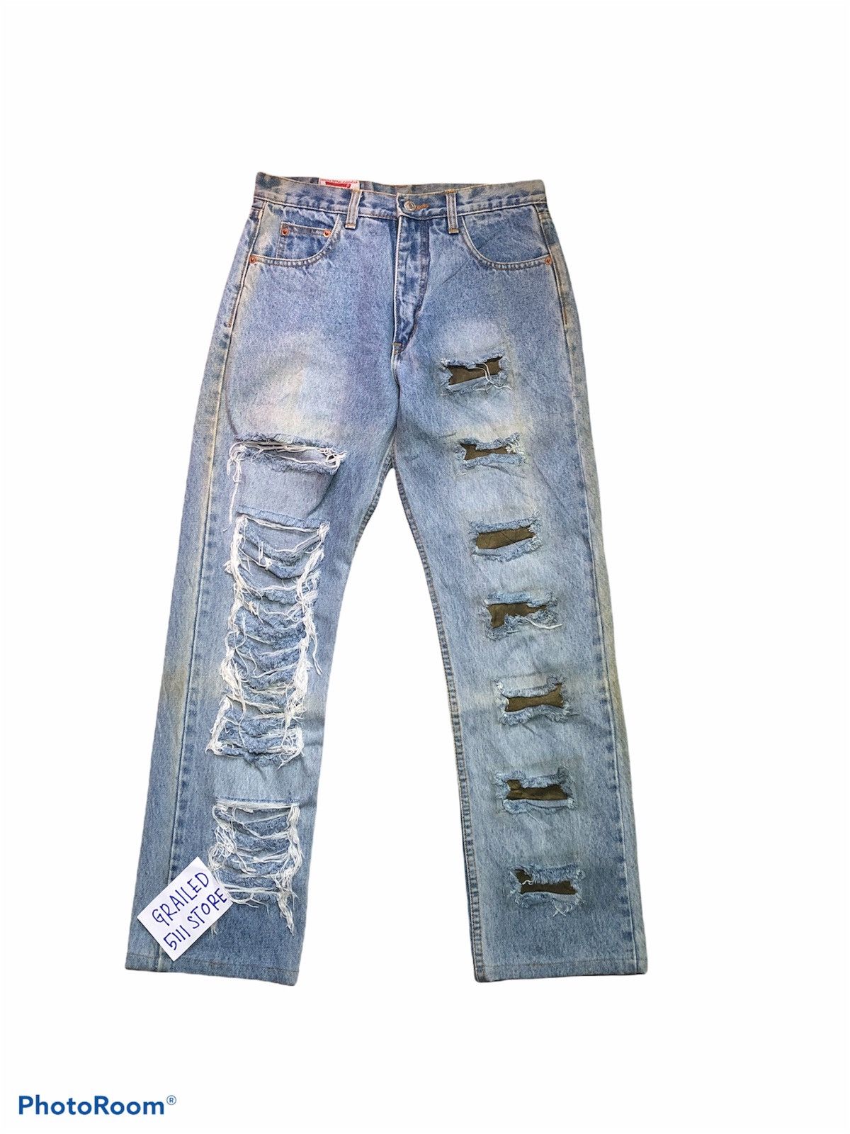 Other Ripped Distressed Patchwork Denim Pants Size US 30 / EU 46 - 1 Thumbnail