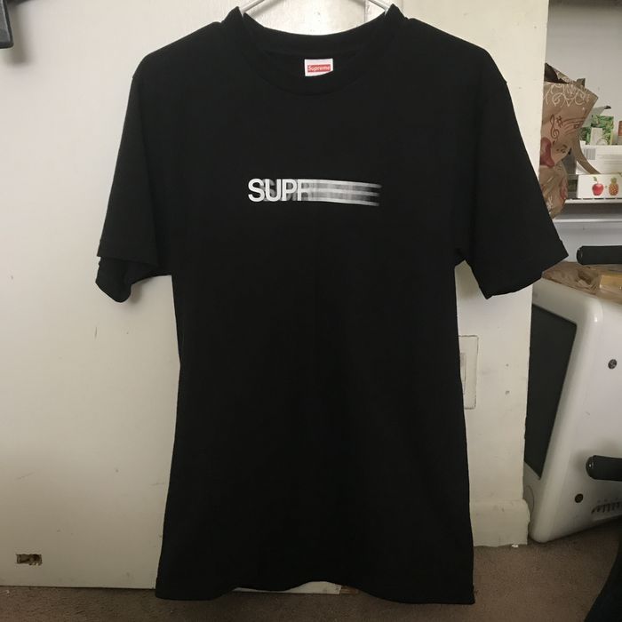 Supreme SUPREME MOTION LOGO T TEE SHIRT BLACK MEDIUM | Grailed