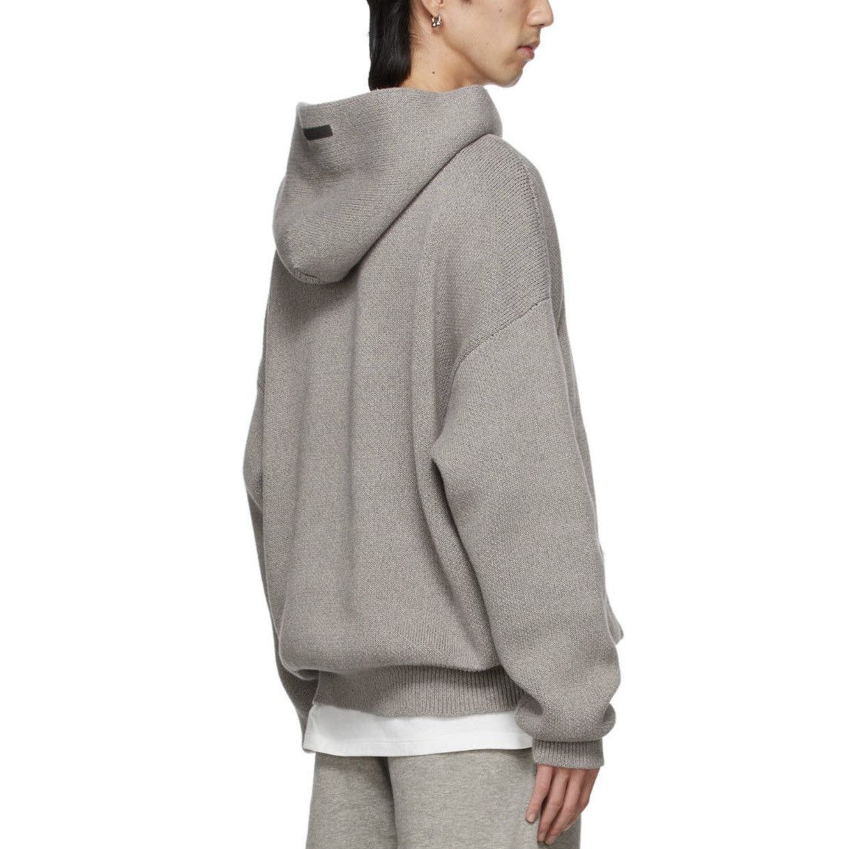 Essentials × Fear of God Fear of God Essentials Heather Oatmeal Knit Hoodie in XS Size US XS / EU 42 / 0 - 8 Thumbnail