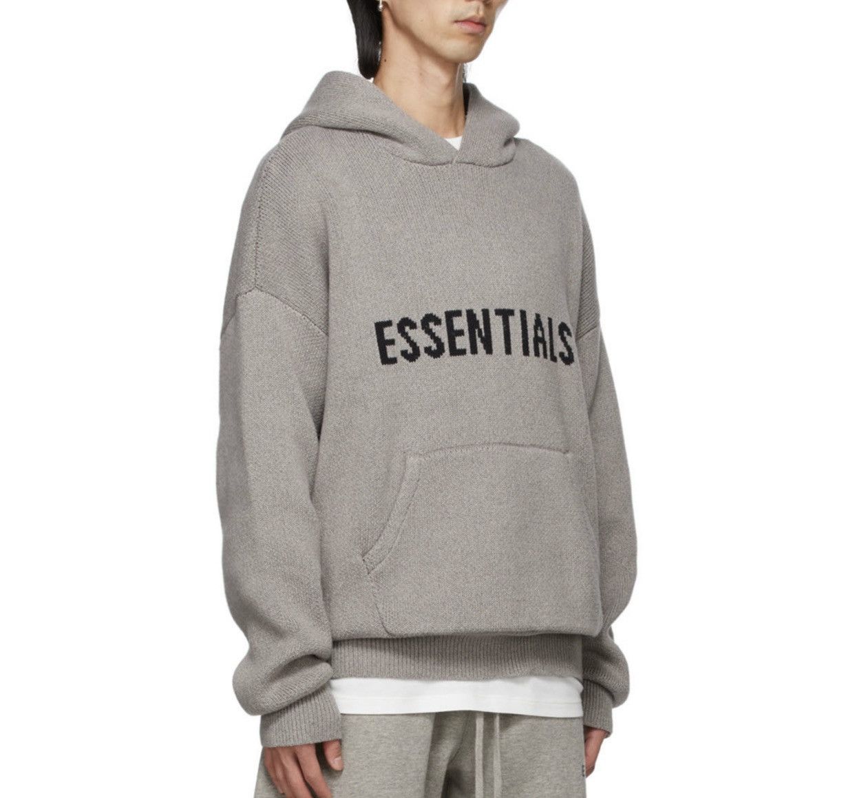 Essentials × Fear of God Fear of God Essentials Heather Oatmeal Knit Hoodie in XS Size US XS / EU 42 / 0 - 7 Thumbnail