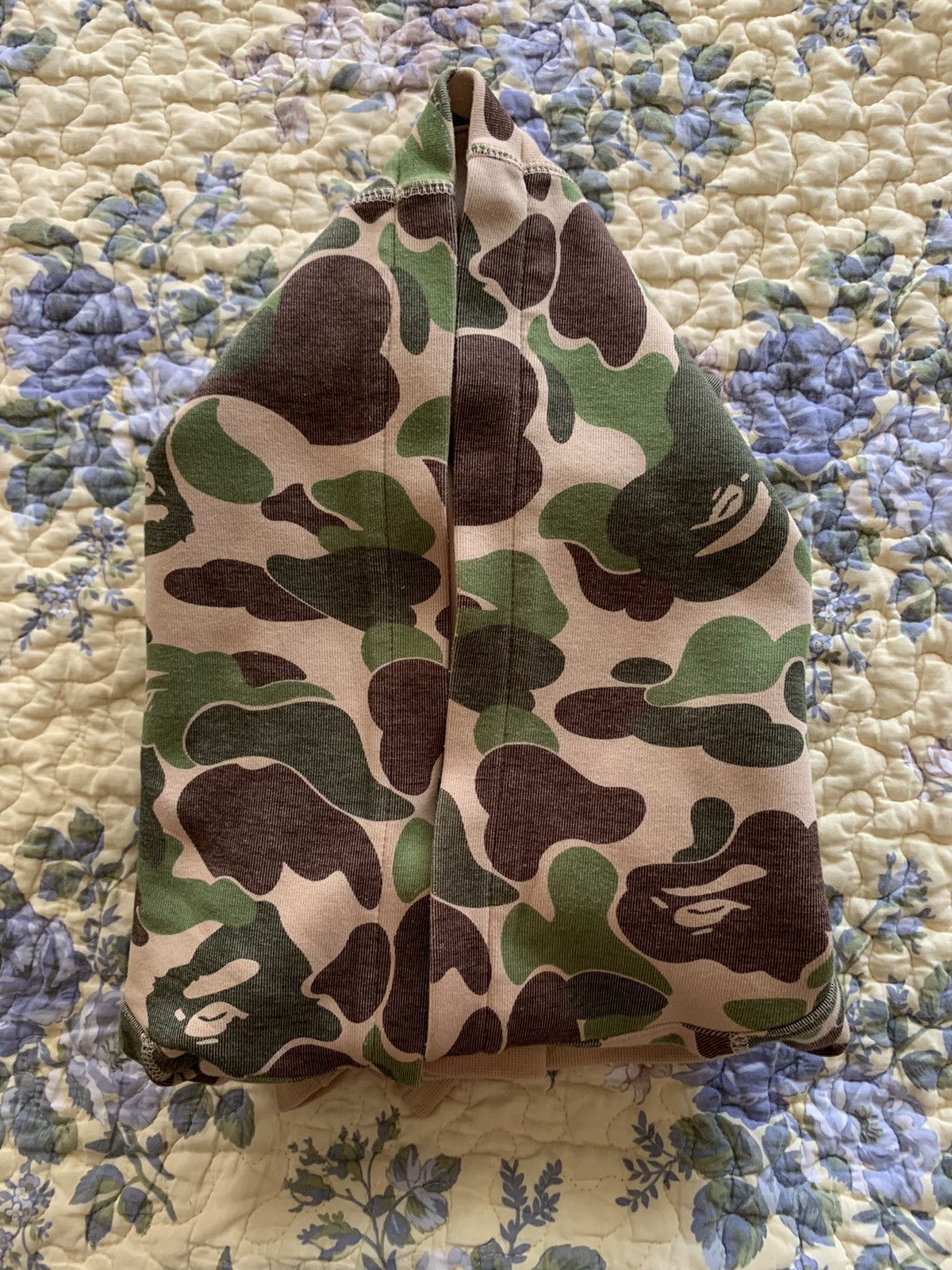 image of Bape Hoodie in Green, Men's (Size Medium)