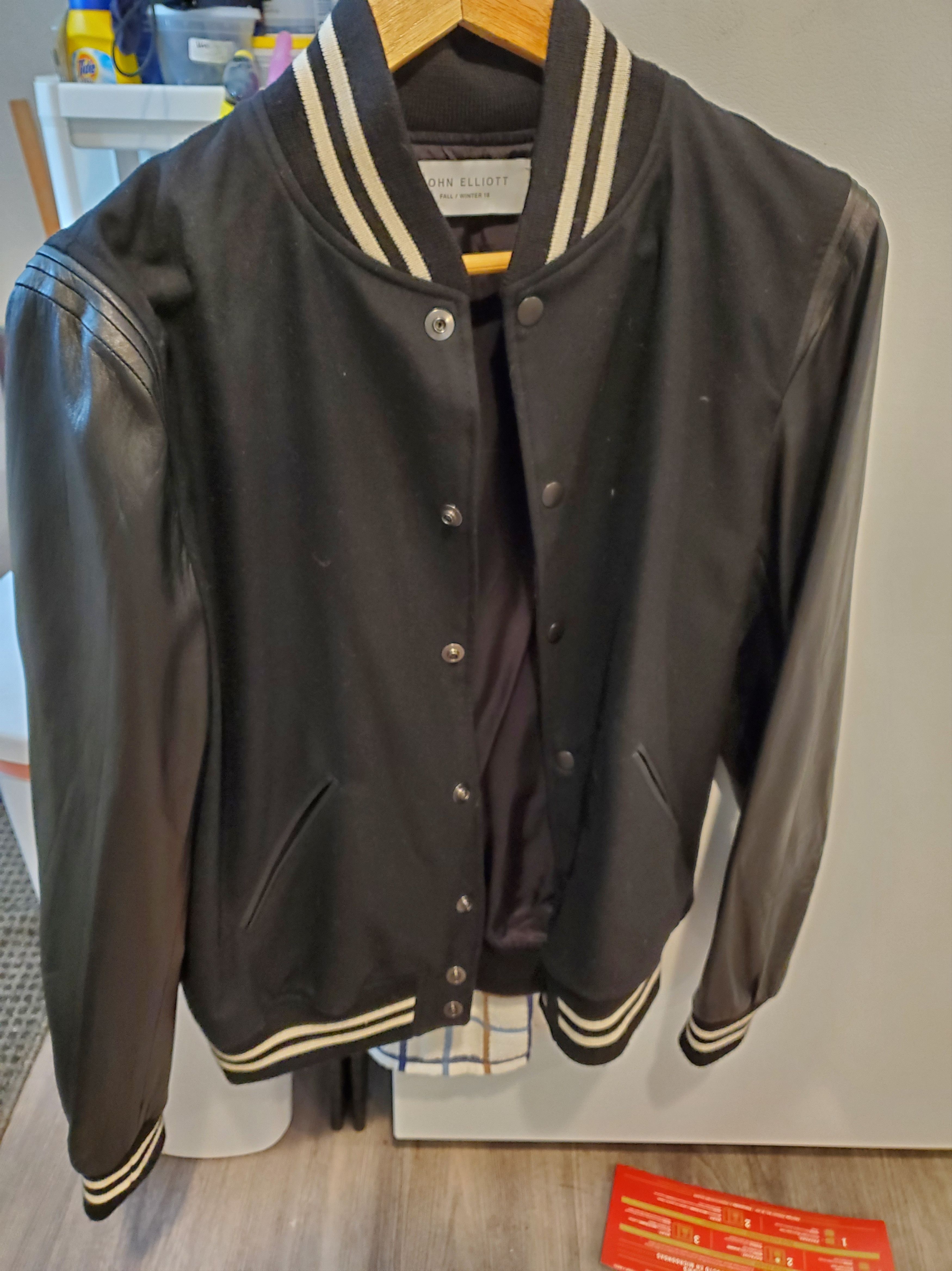 John Elliott John Elliott Stadium (varsity) Jacket Black | Grailed