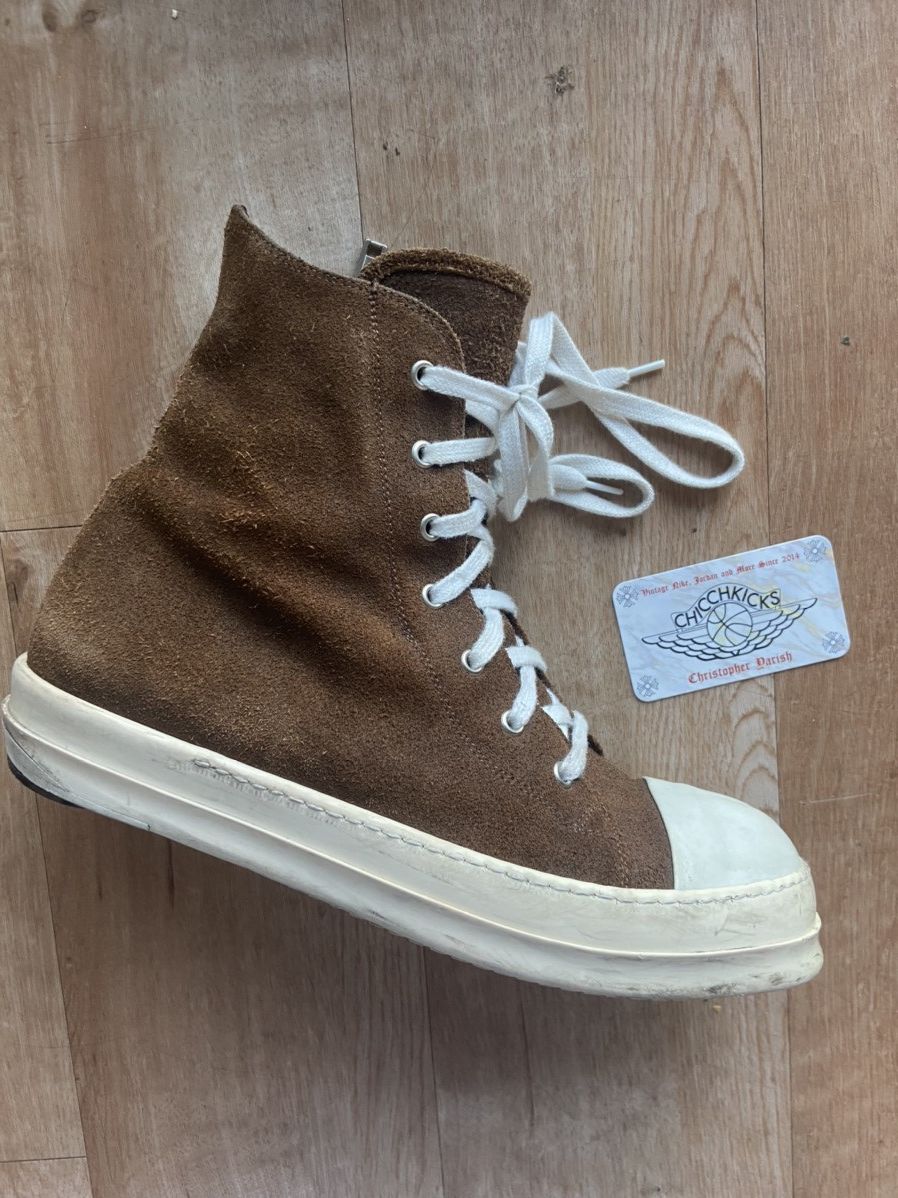 Rick Owens Brown Suede Mainline Ramones | Grailed Rick Owens Brown Suede Mainline Ramones | Grailed