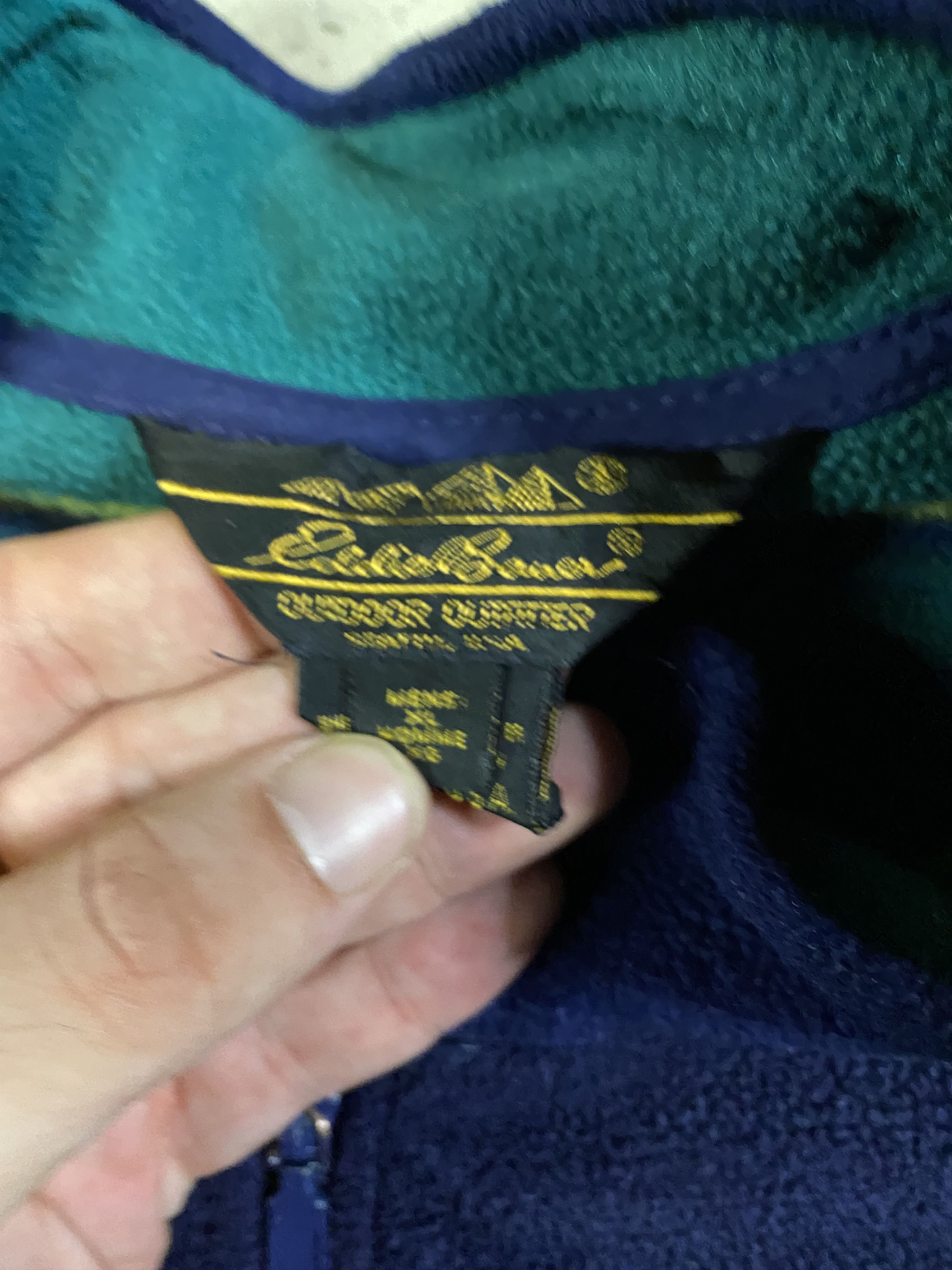 Eddie Bauer × Vintage Vintage Eddie Bauer Striped Fleece Size US XL / EU 56 / 4 - 5 Thumbnail