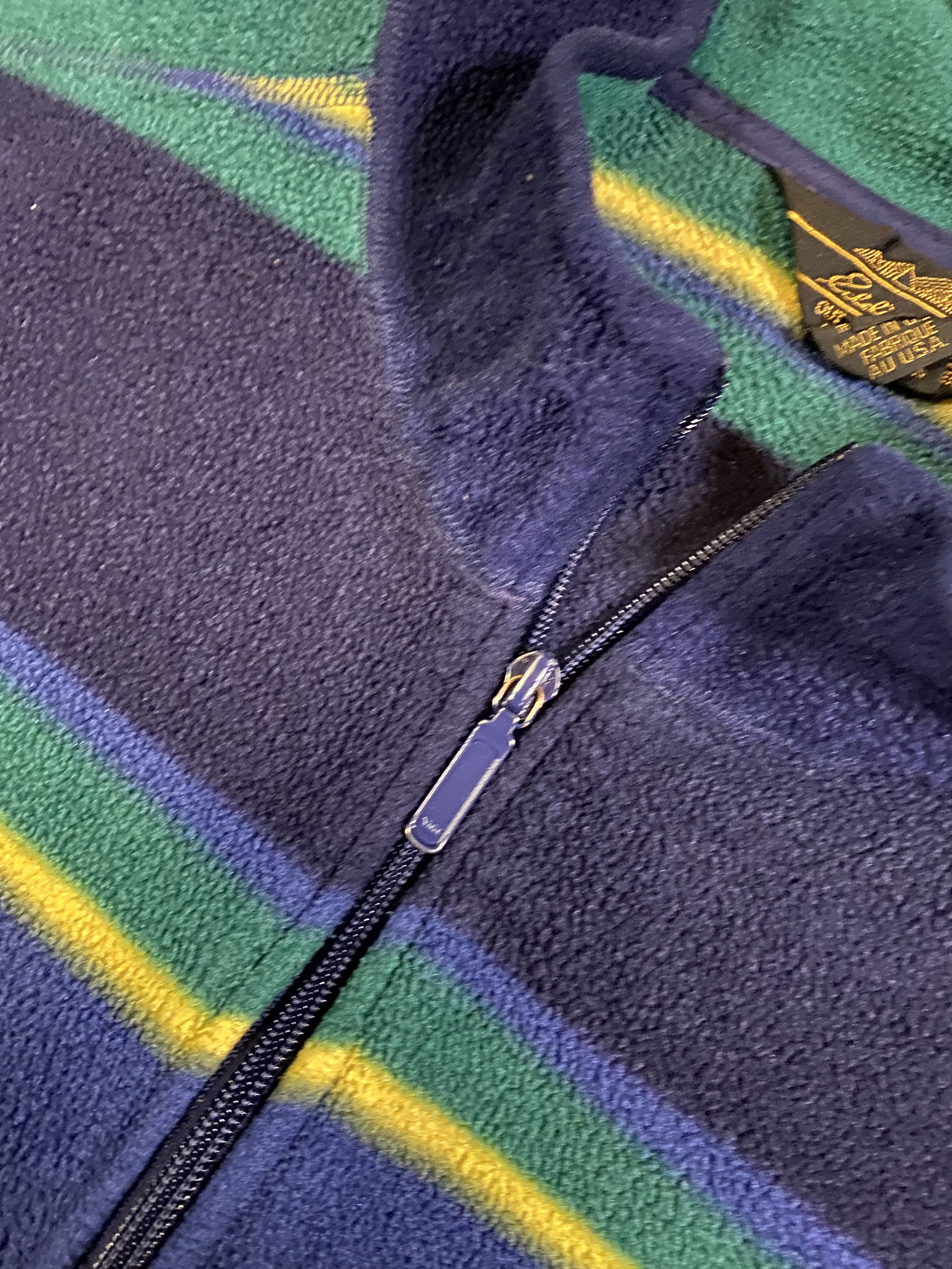 Eddie Bauer × Vintage Vintage Eddie Bauer Striped Fleece Size US XL / EU 56 / 4 - 3 Thumbnail