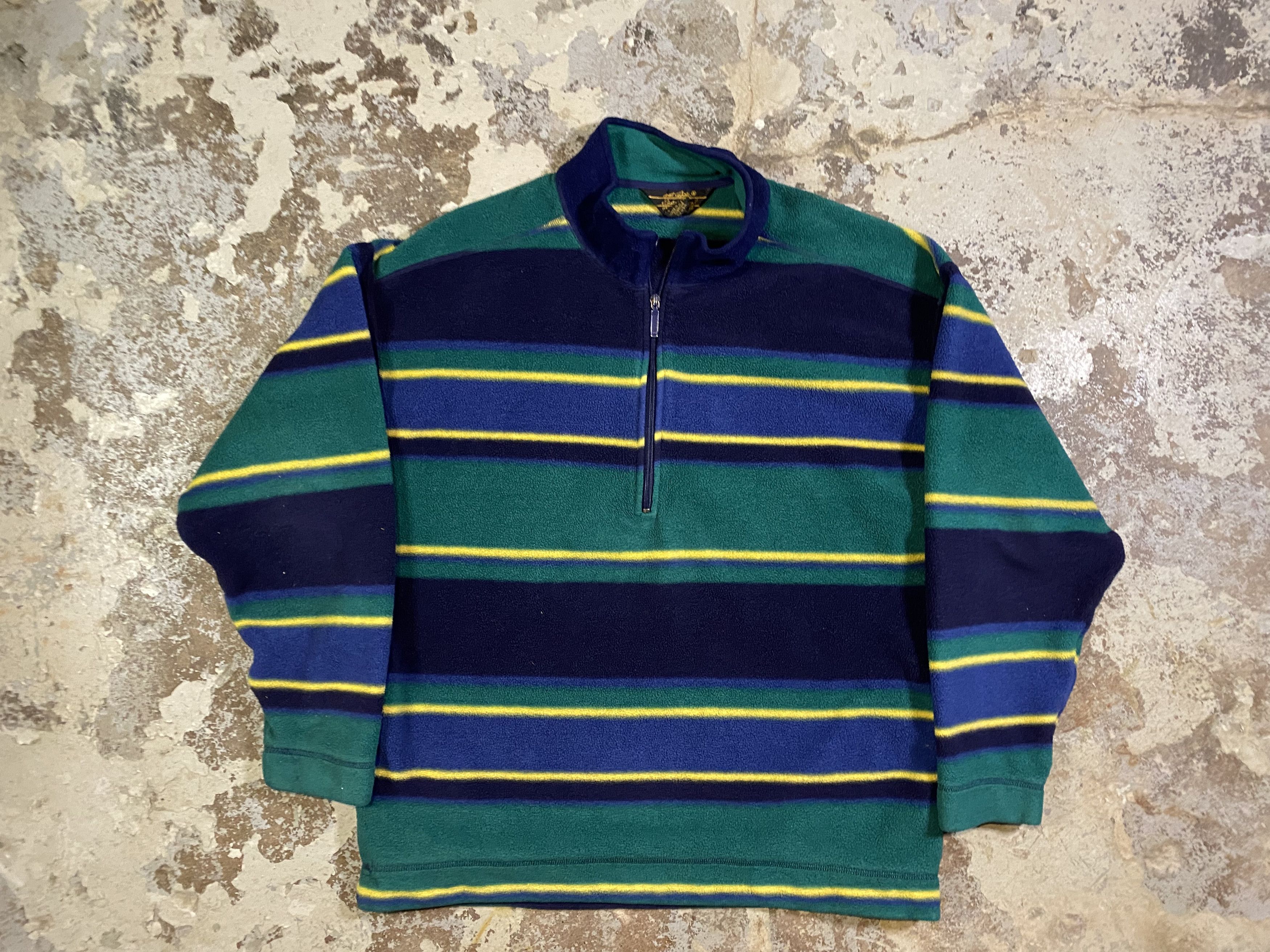 Eddie Bauer × Vintage Vintage Eddie Bauer Striped Fleece Size US XL / EU 56 / 4 - 1 Thumbnail