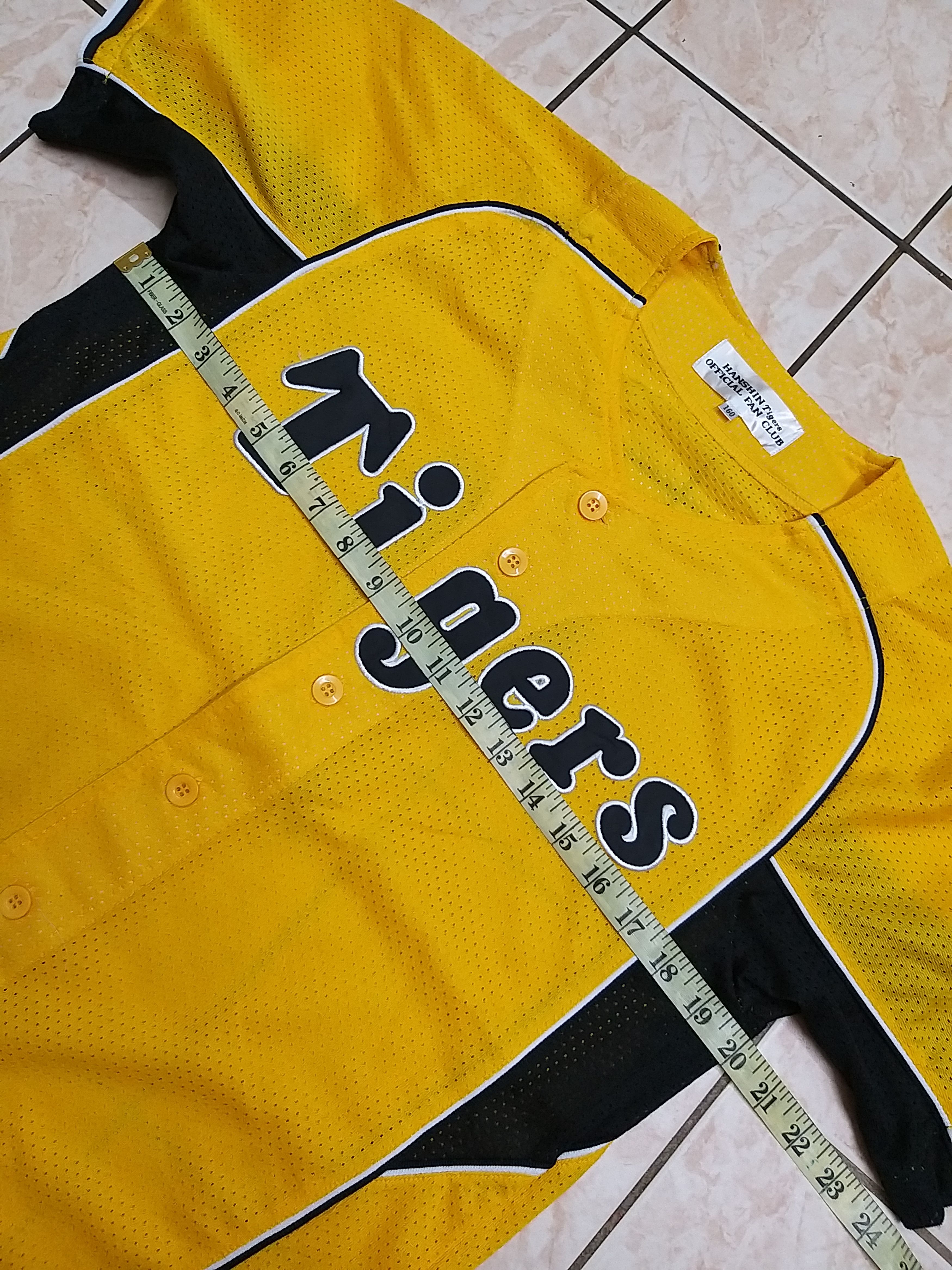 Mizuno Nice💥💥VINTAGE MIZUNO HANSHIN TIGERS NPB BASEBALL JERSEY #7 Size US M / EU 48-50 / 2 - 5 Thumbnail