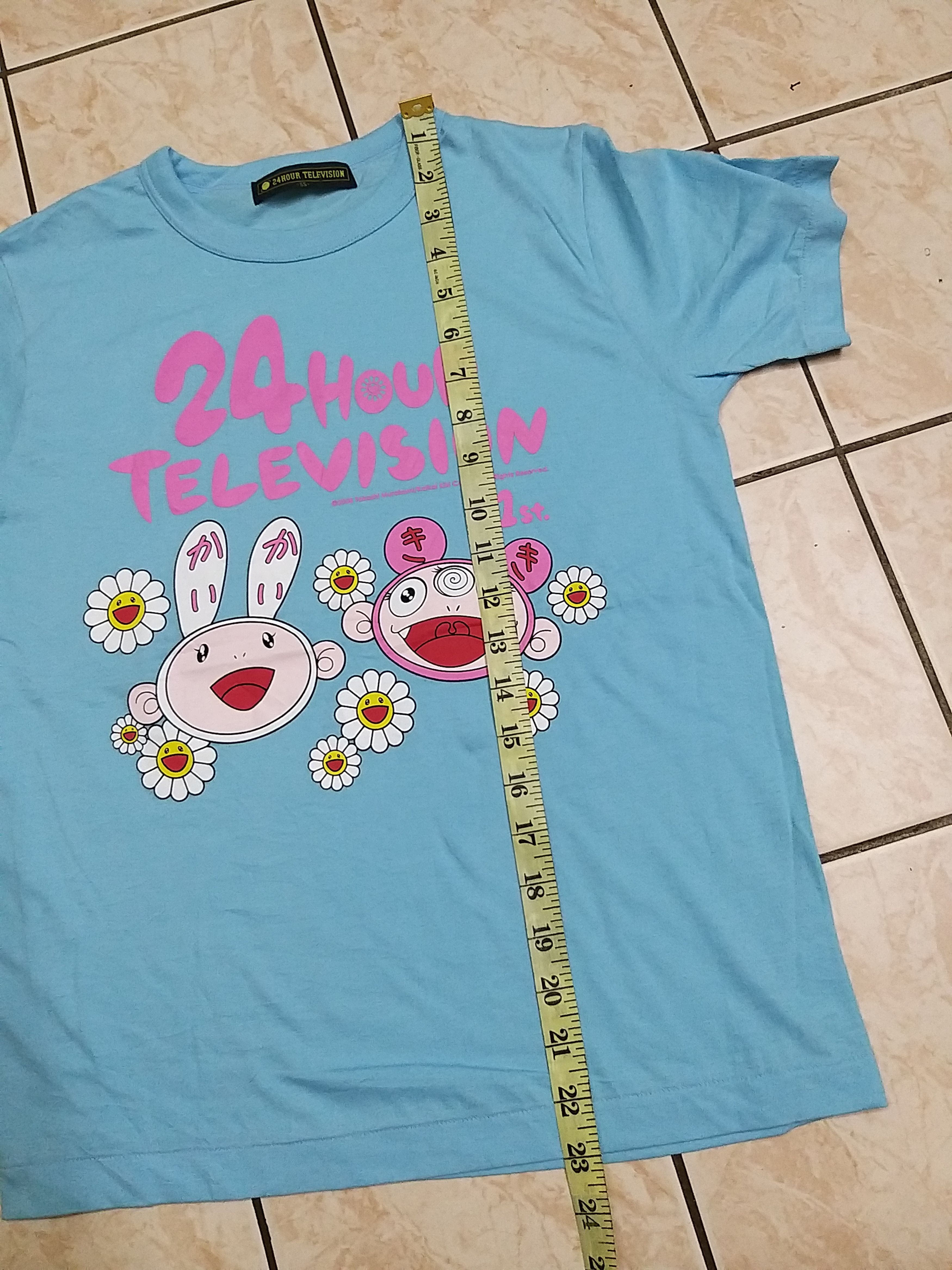 Takashi Murakami NICE🔥AUTHENTIC 24HR TELEVISION x TAKASHI MURAKAMI SHIRT Size US XXS / EU 40 - 5 Thumbnail