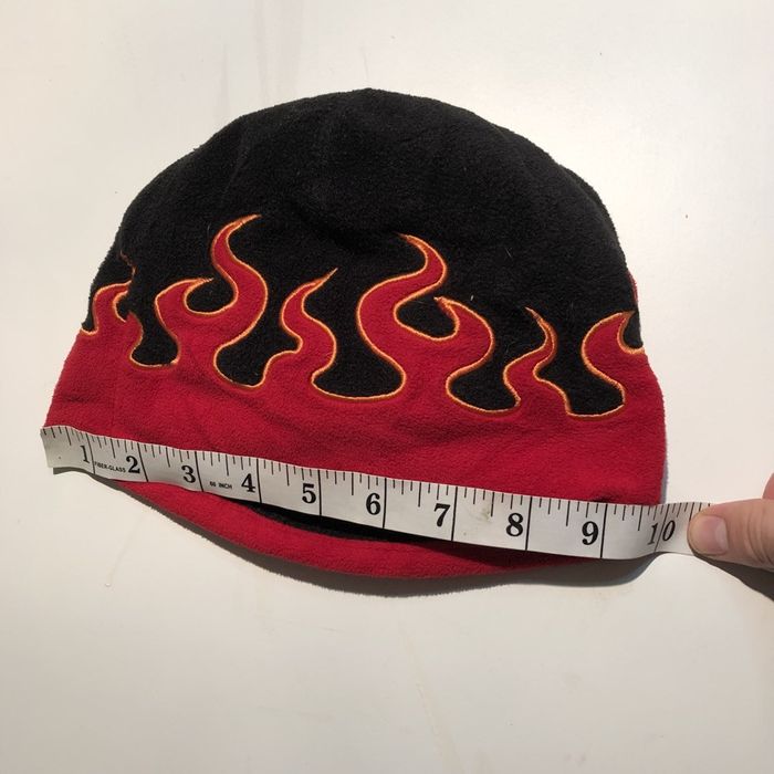 Vintage Vintage Flame Y2K Fleece Toque Hat | Grailed