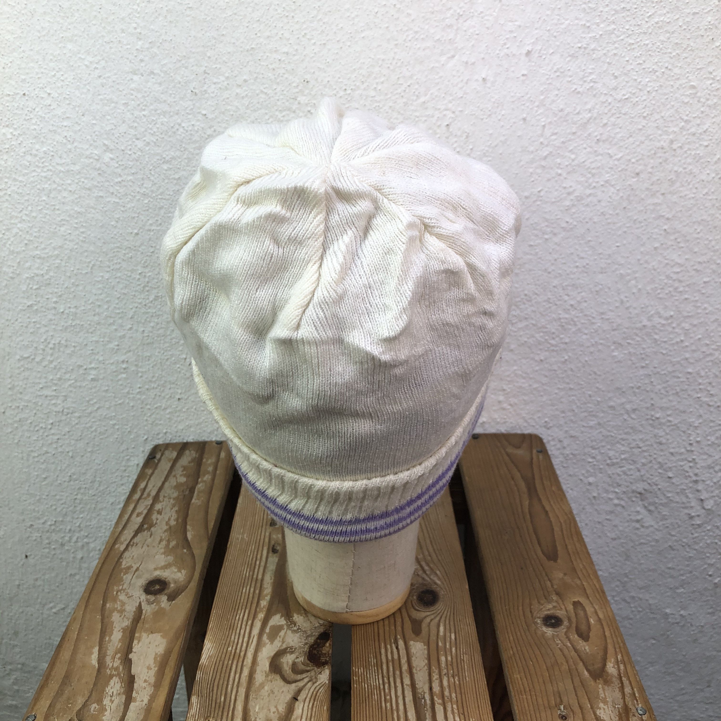 Adidas Adidas White Beanie Hat Size ONE SIZE - 5 Thumbnail
