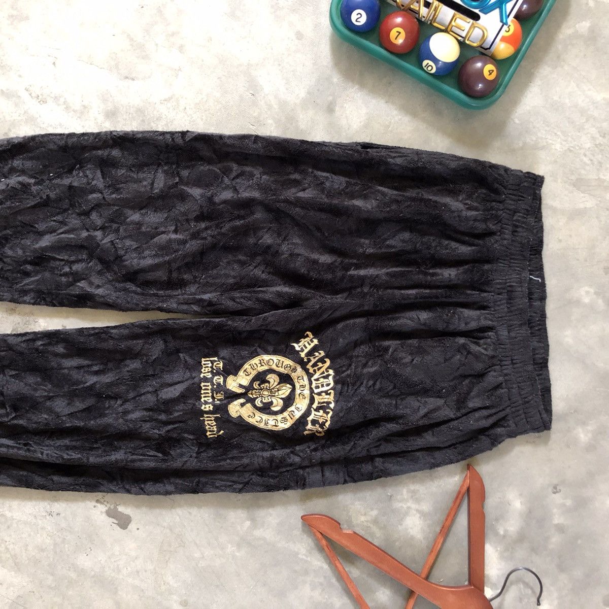 Japanese Brand Steal⚡️Japanese Jogger Pants Chrome Hearts Style Logo Size US 30 / EU 46 - 5 Thumbnail