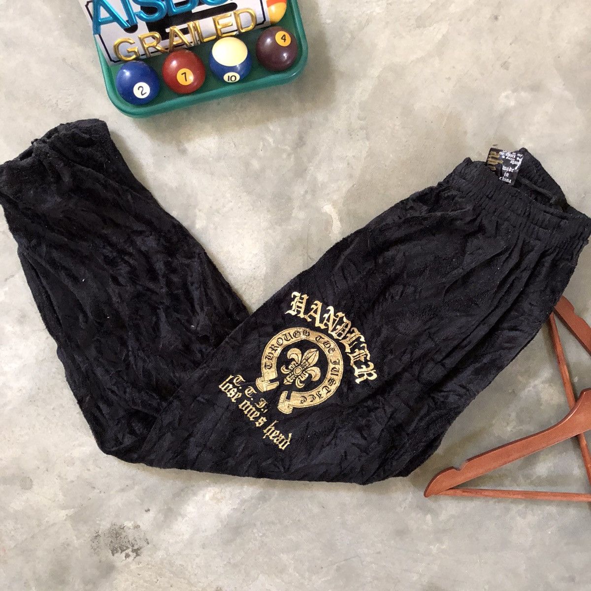 Japanese Brand Steal⚡️Japanese Jogger Pants Chrome Hearts Style Logo Size US 30 / EU 46 - 2 Thumbnail
