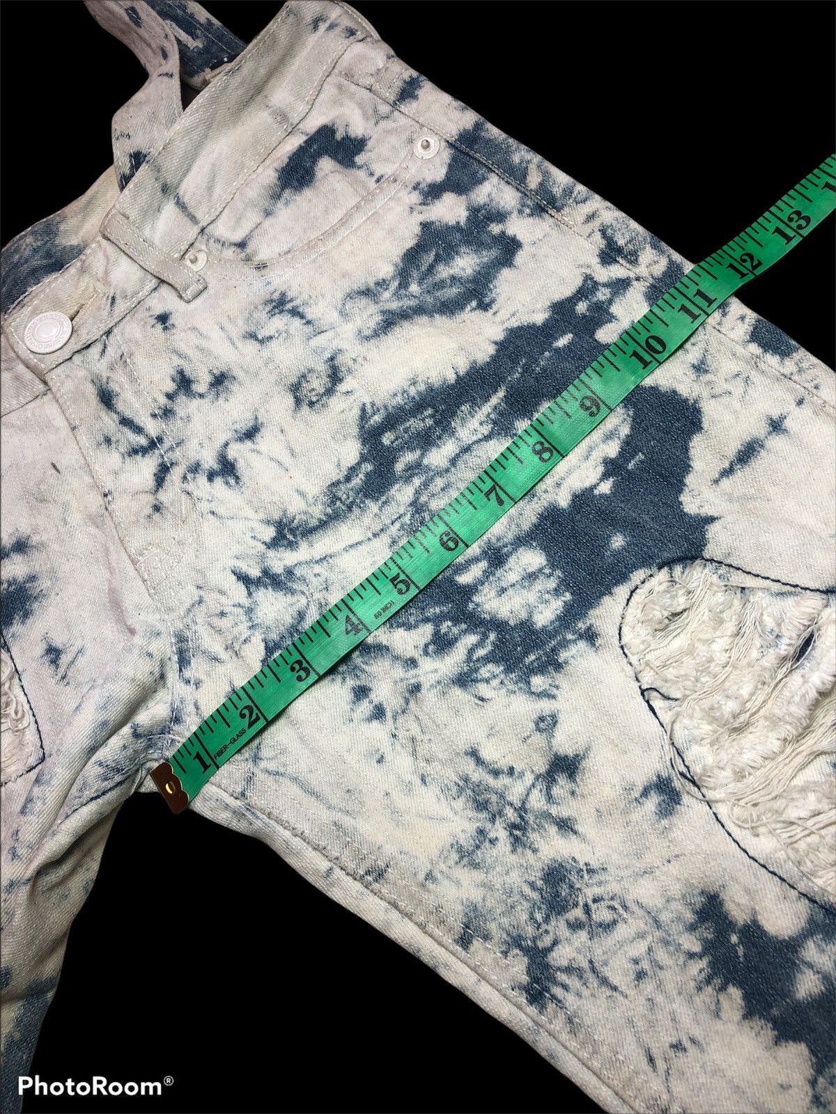 Bleach Goods × Japanese Brand RARE⚡️⚡️ Bleach Distressed Denim Size US 32 / EU 48 - 9 Thumbnail