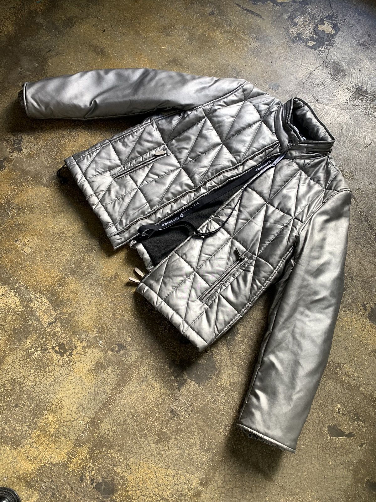 Samsonite Samsonite Black Label 03 Silver Puffer Triangular Jacket ...