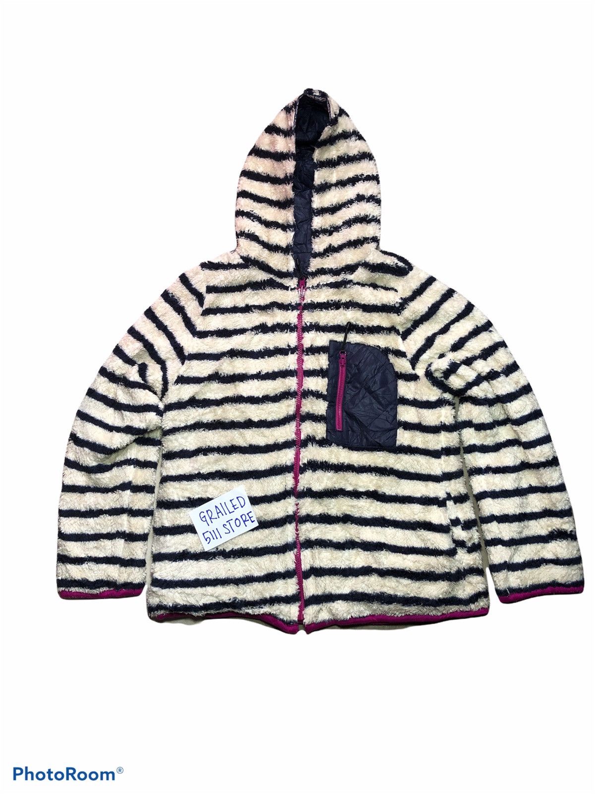 Japanese Brand Reverseval Fleece Zipper Size US M / EU 48-50 / 2 - 1 Thumbnail