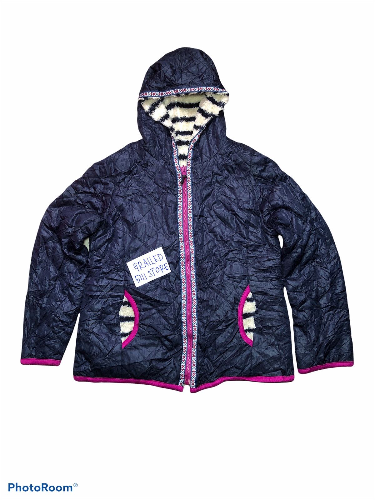 Japanese Brand Reverseval Fleece Zipper Size US M / EU 48-50 / 2 - 2 Thumbnail