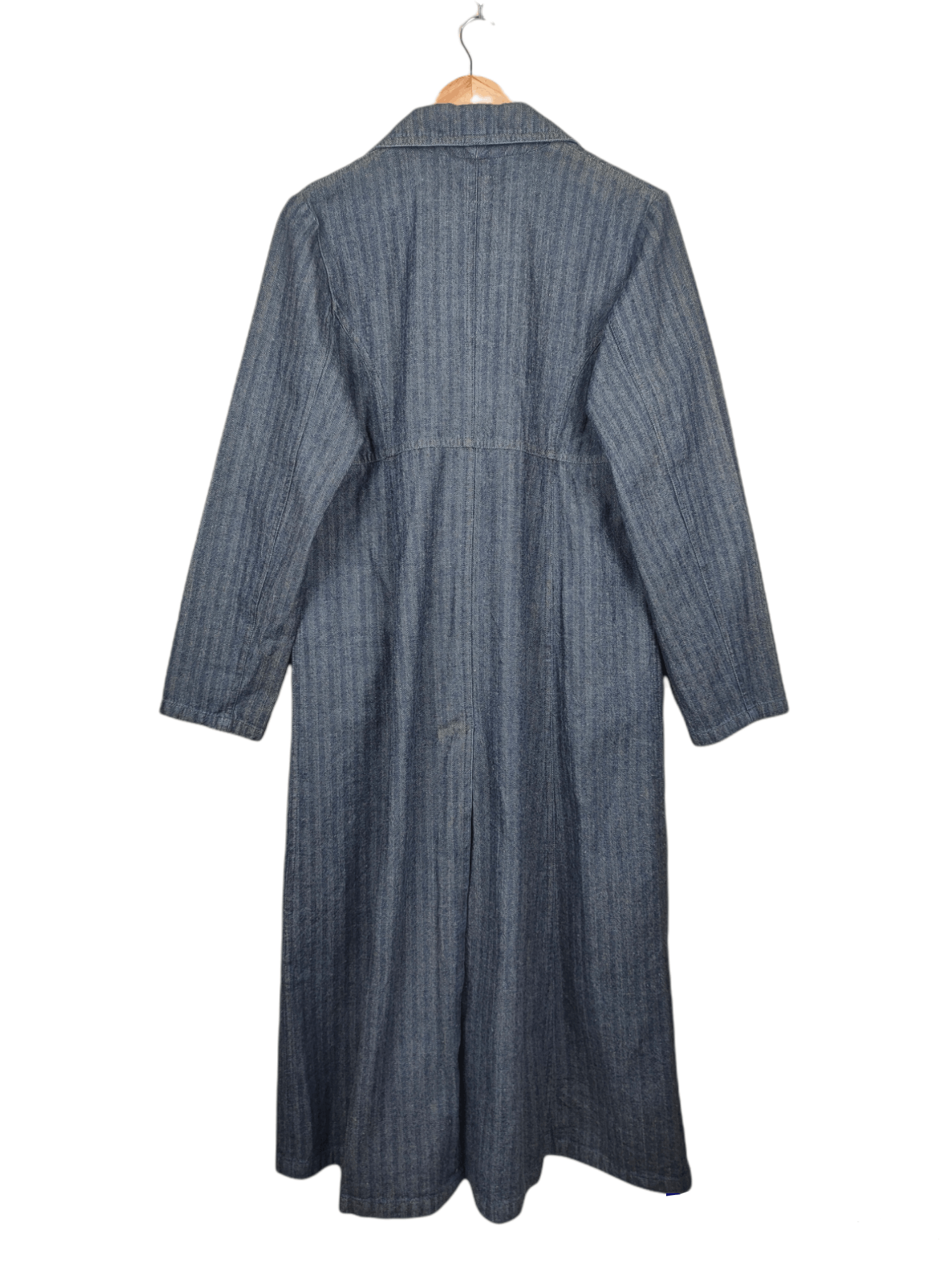 Japanese Brand Vintage Rose Bud Denim HBT Long Coats Size US S / EU 44-46 / 1 - 4 Thumbnail