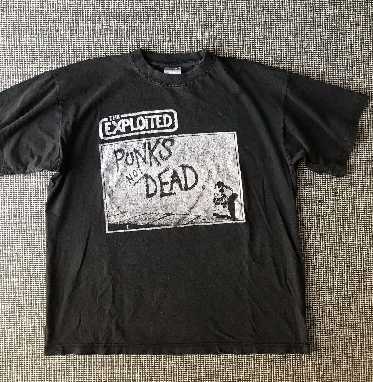 Vintage Vtg 90s The Exploited Punks Not Dead T Shirt Grailed