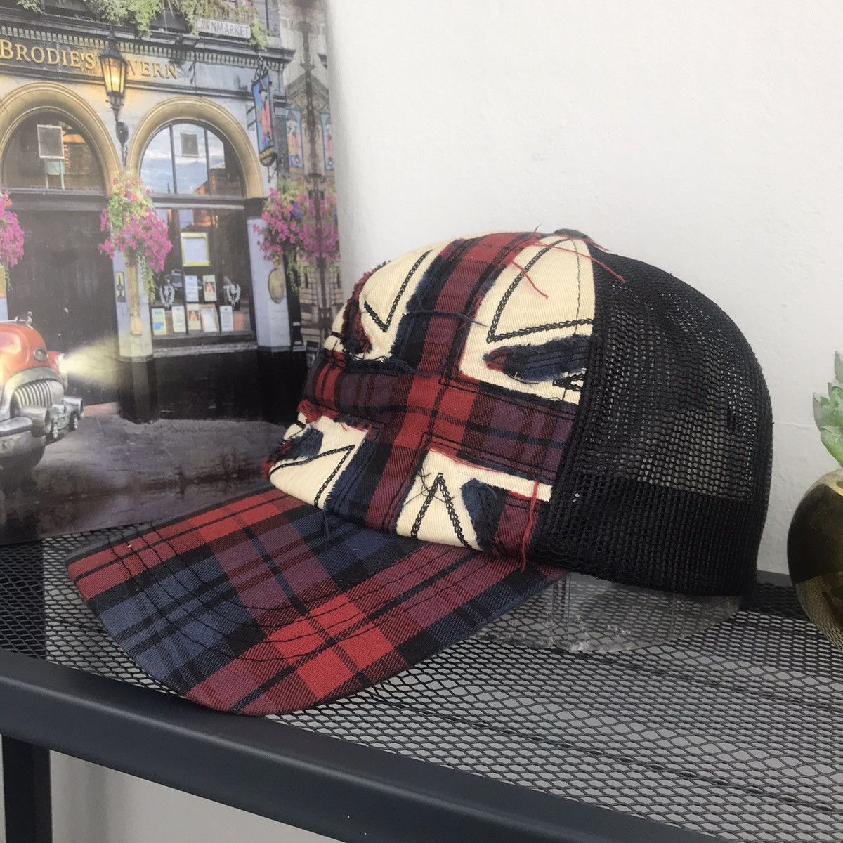 Other Very rare Distress American Flag Trucker Hat Size ONE SIZE - 2 Thumbnail