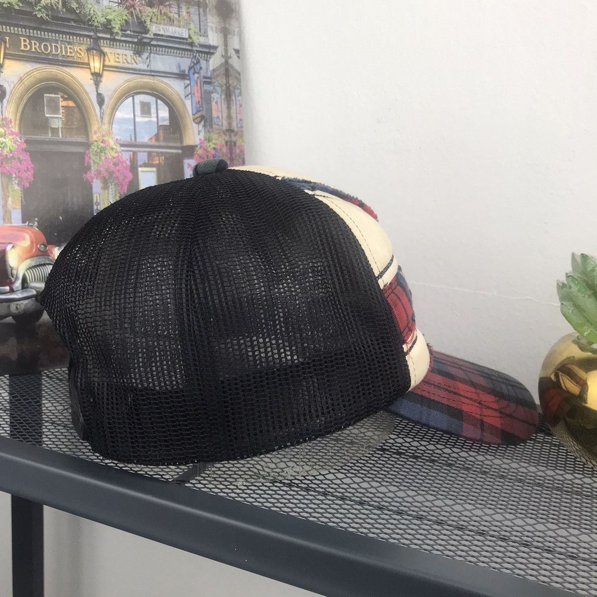 Other Very rare Distress American Flag Trucker Hat Size ONE SIZE - 4 Thumbnail