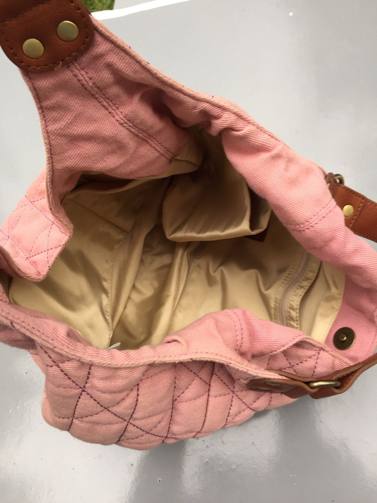 Yohji Yamamoto Yohji rose gold contra stitch tote bag Size ONE SIZE - 12 Thumbnail