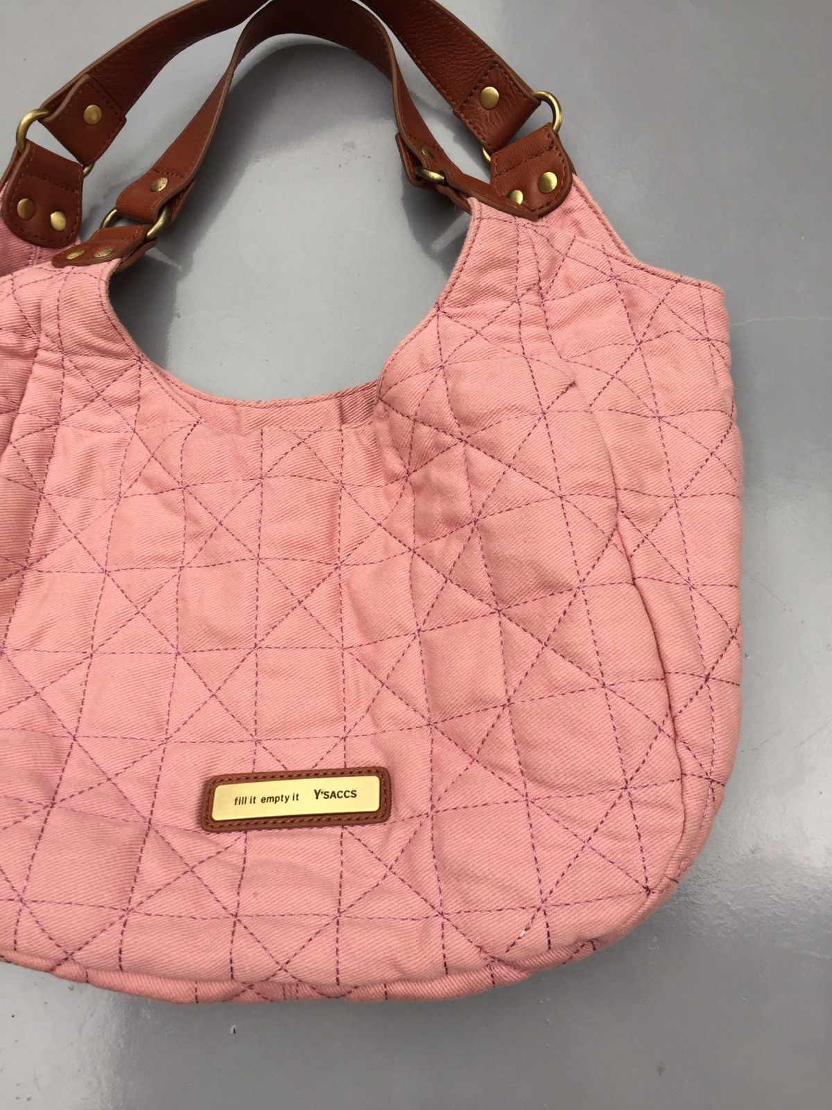 Yohji Yamamoto Yohji rose gold contra stitch tote bag Size ONE SIZE - 3 Thumbnail