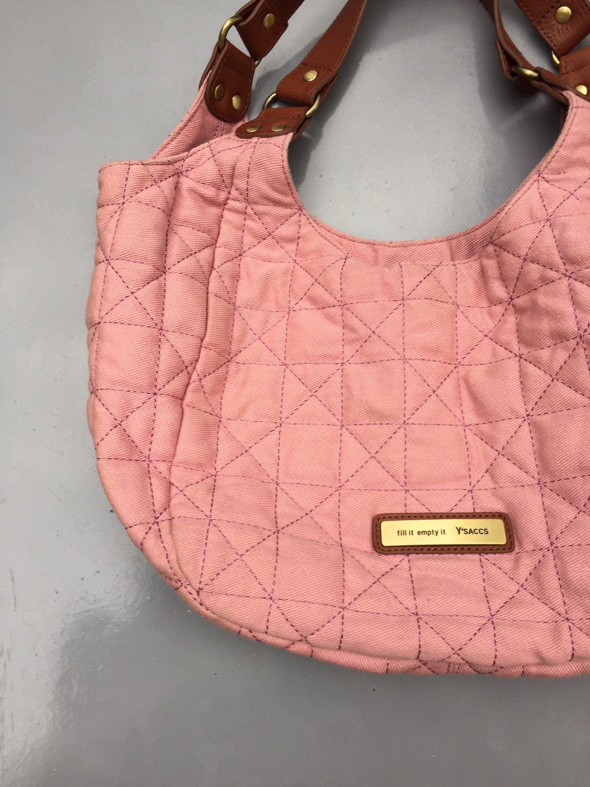 Yohji Yamamoto Yohji rose gold contra stitch tote bag Size ONE SIZE - 4 Thumbnail
