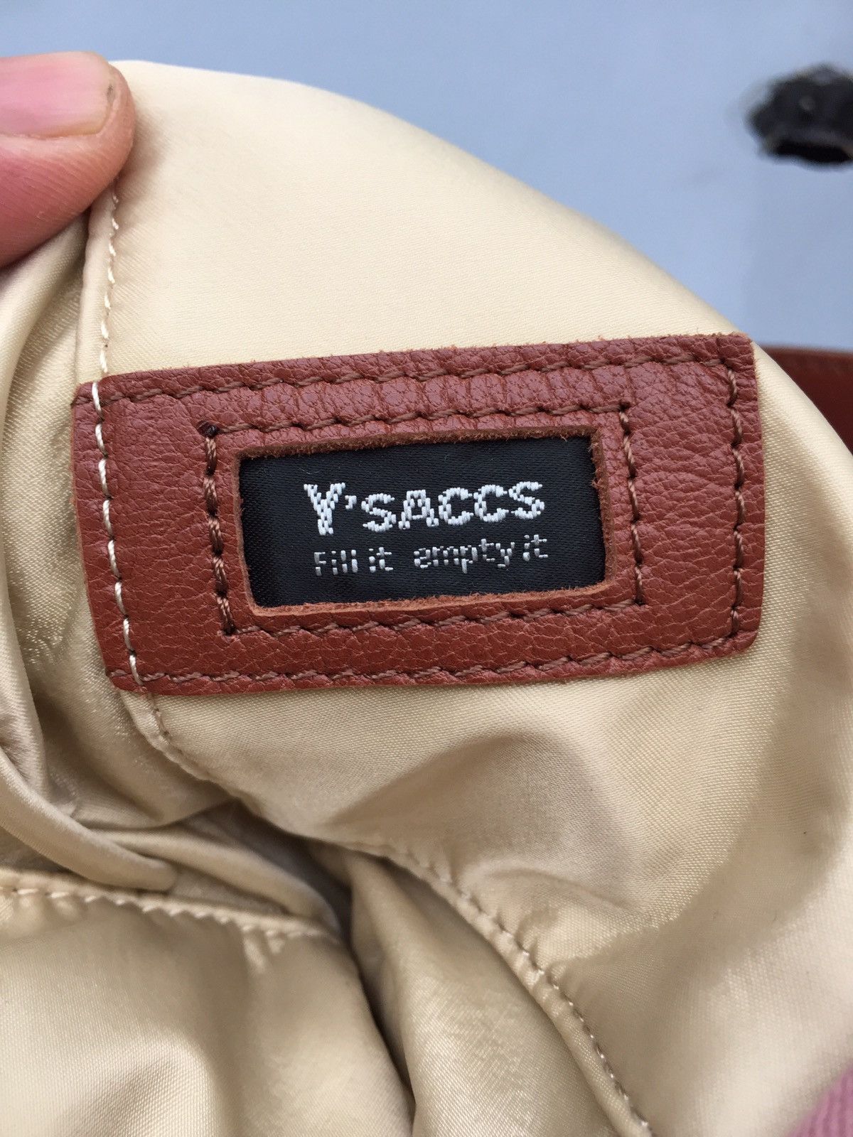 Yohji Yamamoto Yohji rose gold contra stitch tote bag Size ONE SIZE - 15 Thumbnail