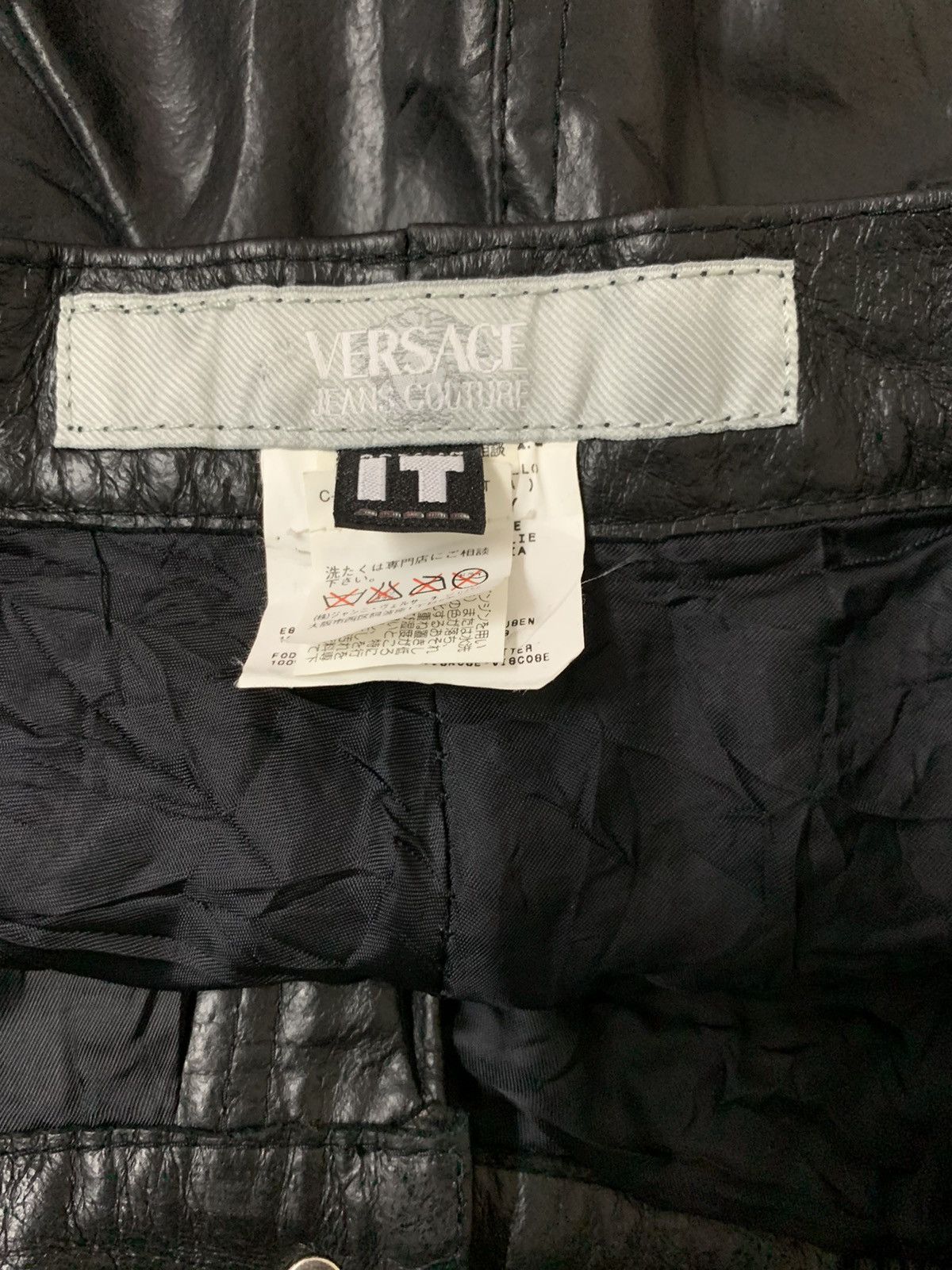 Genuine Leather × Versace × Versace Jeans Couture Versace Jeans Couture Leather Pants Size US 32 / EU 48 - 13 Thumbnail