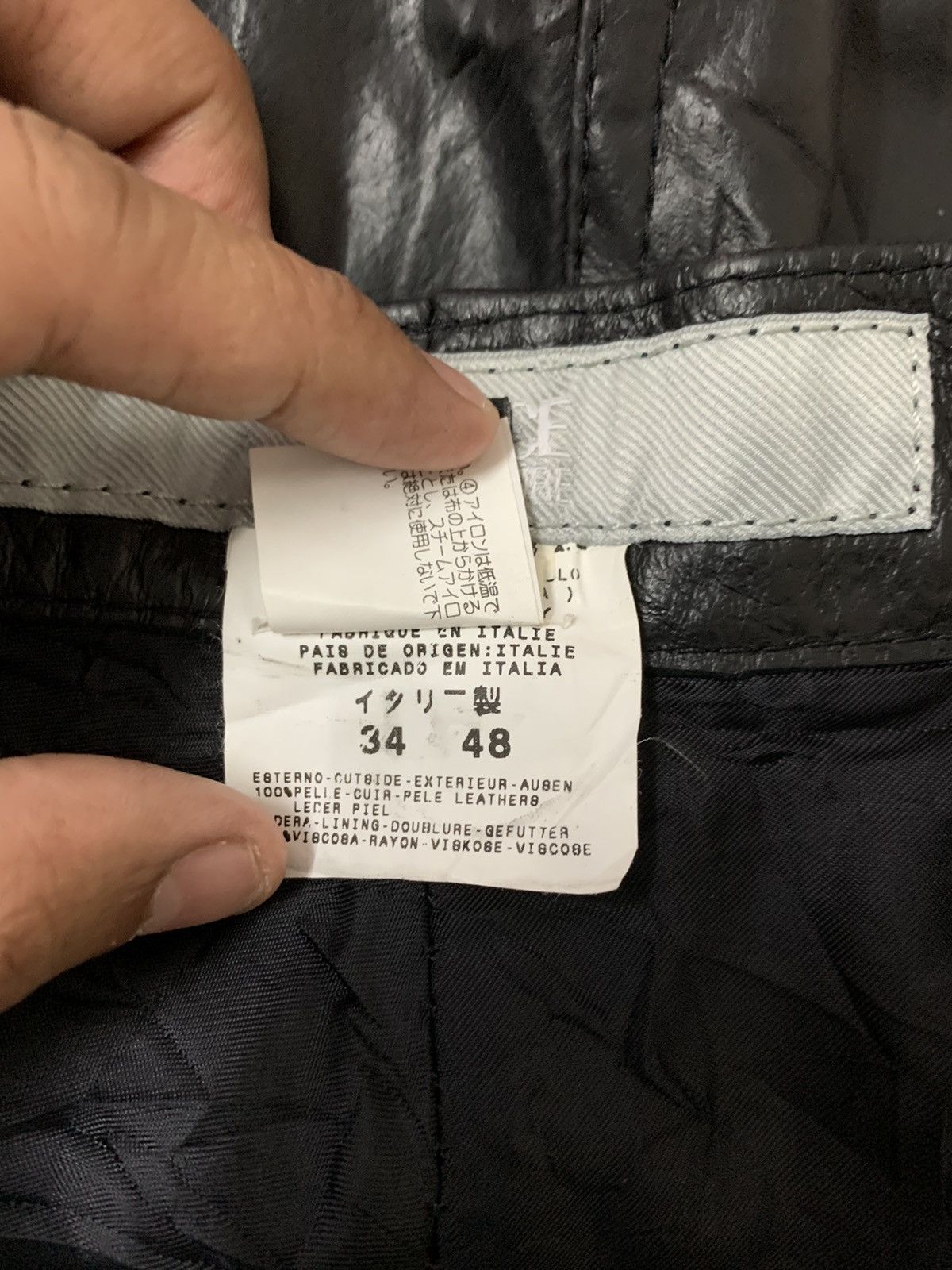 Genuine Leather × Versace × Versace Jeans Couture Versace Jeans Couture Leather Pants Size US 32 / EU 48 - 16 Thumbnail