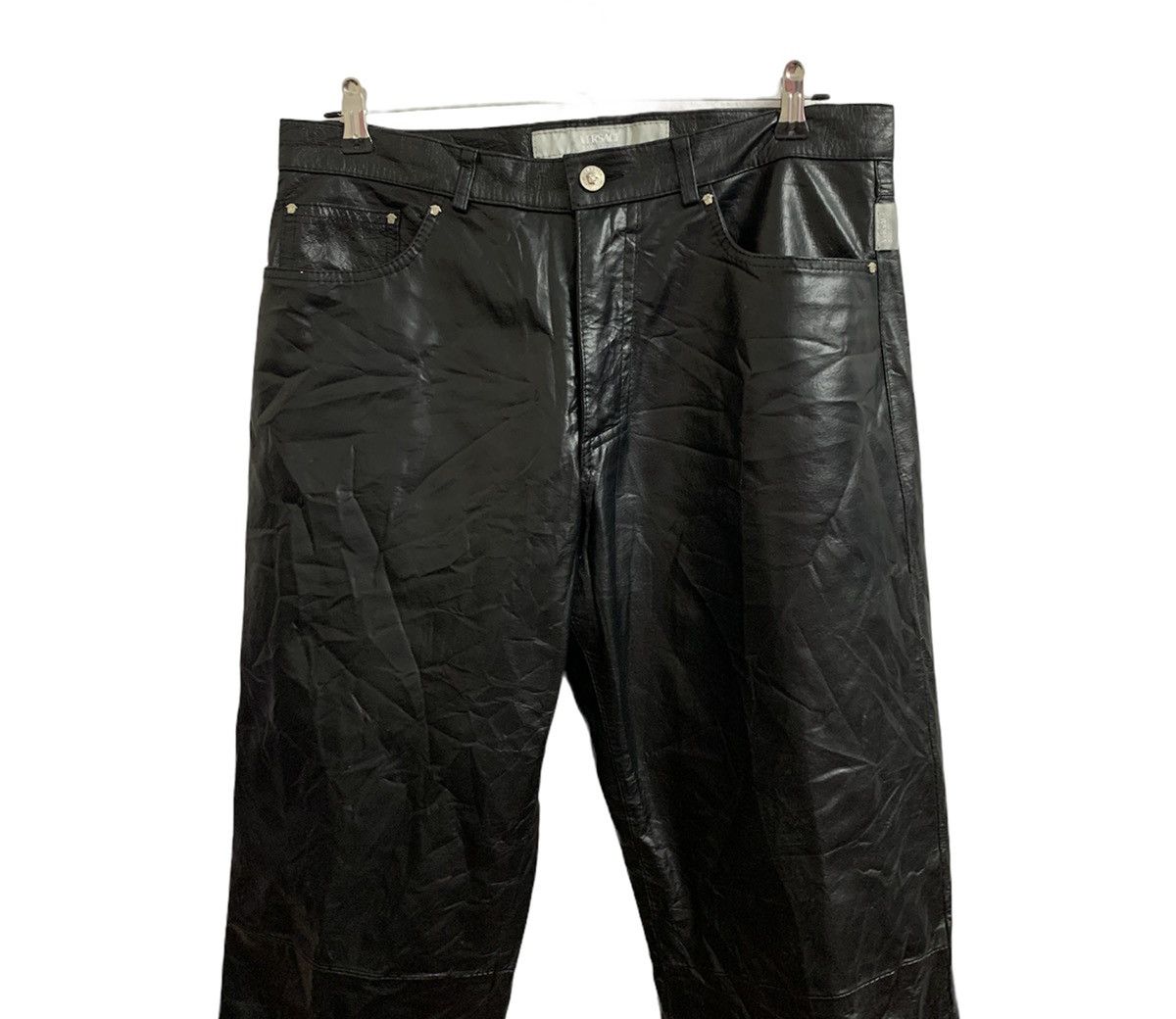 Genuine Leather × Versace × Versace Jeans Couture Versace Jeans Couture Leather Pants Size US 32 / EU 48 - 3 Thumbnail
