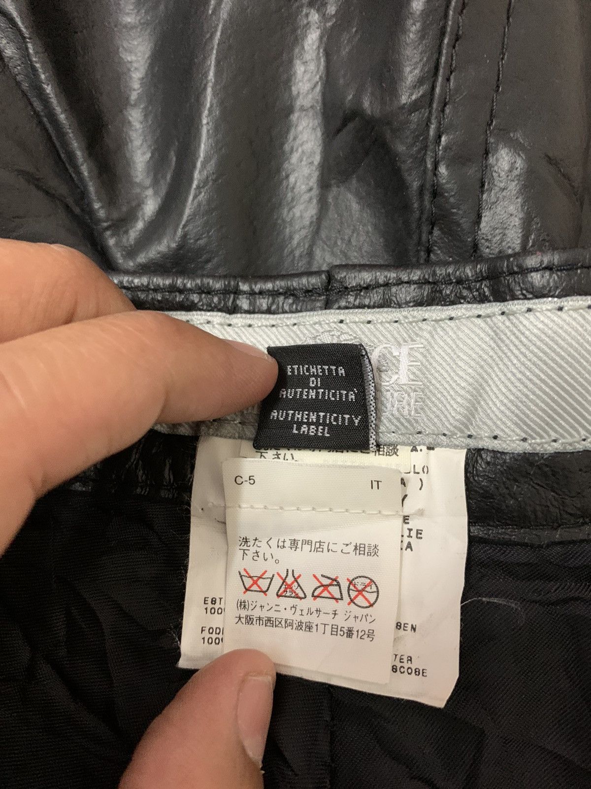 Genuine Leather × Versace × Versace Jeans Couture Versace Jeans Couture Leather Pants Size US 32 / EU 48 - 14 Thumbnail