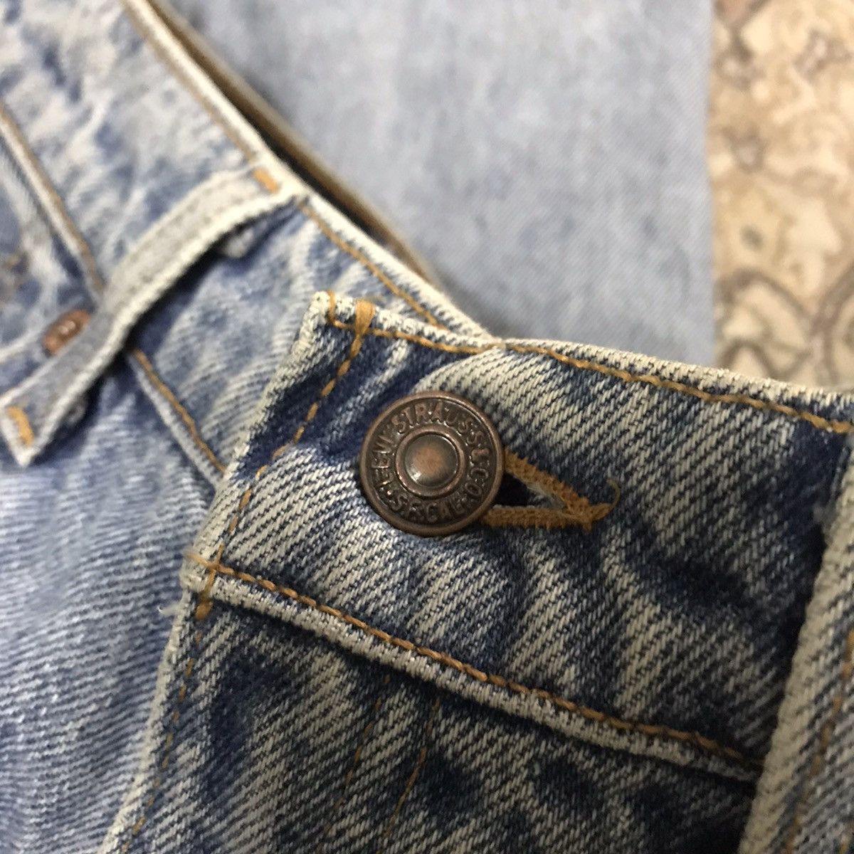 Levi's Vintage 90s Levis 555 'Guy Fit Straight Leg'Made in USA Size US 30 / EU 46 - 17 Thumbnail