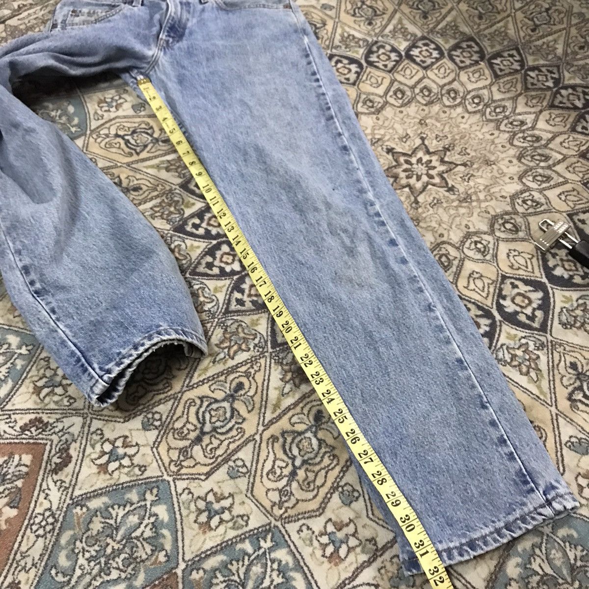 Levi's Vintage 90s Levis 555 'Guy Fit Straight Leg'Made in USA Size US 30 / EU 46 - 12 Thumbnail
