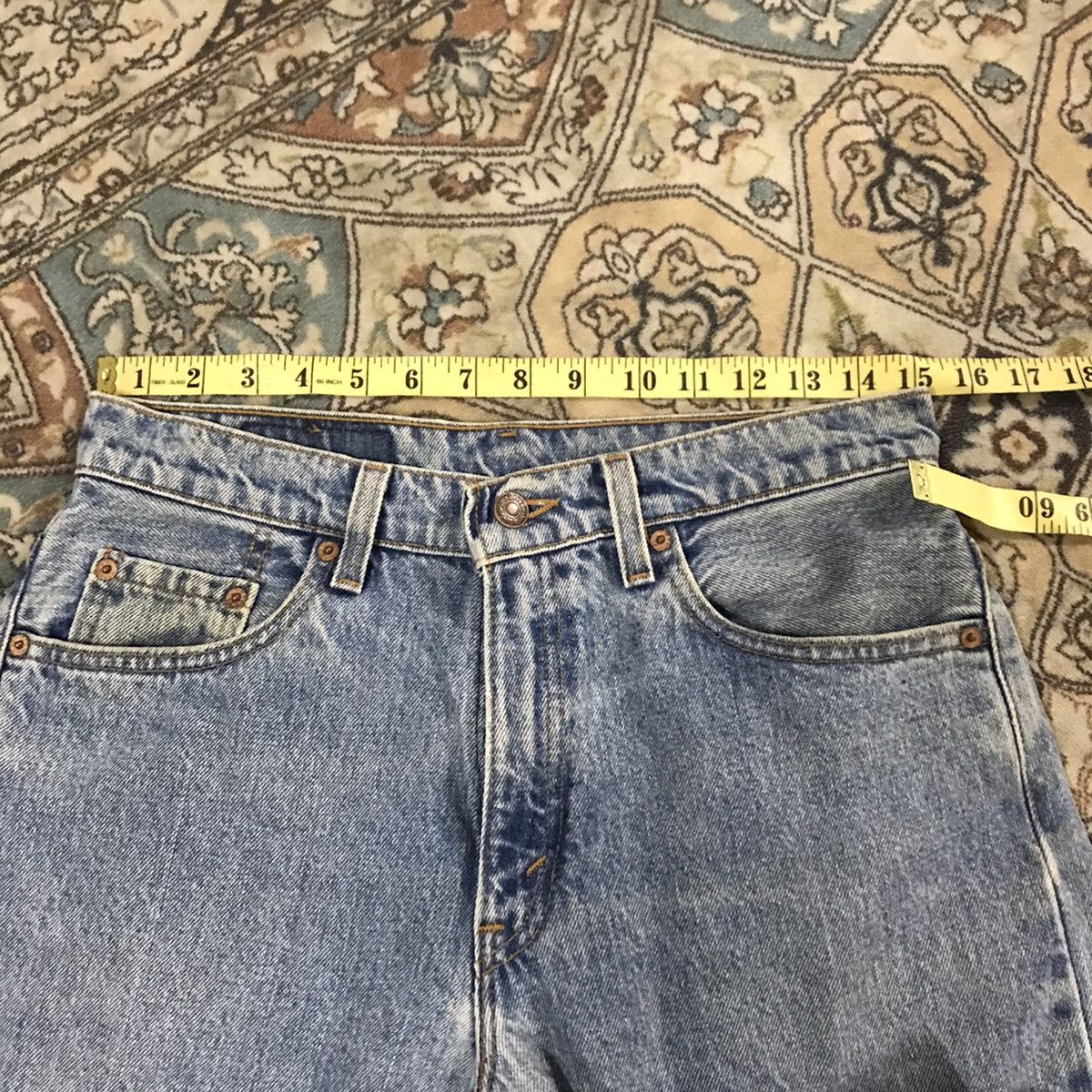 Levi's Vintage 90s Levis 555 'Guy Fit Straight Leg'Made in USA Size US 30 / EU 46 - 10 Thumbnail
