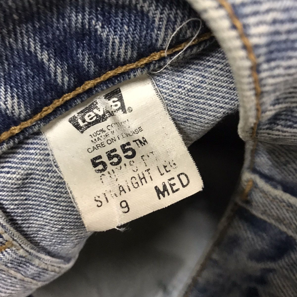 Levi's Vintage 90s Levis 555 'Guy Fit Straight Leg'Made in USA Size US 30 / EU 46 - 19 Thumbnail