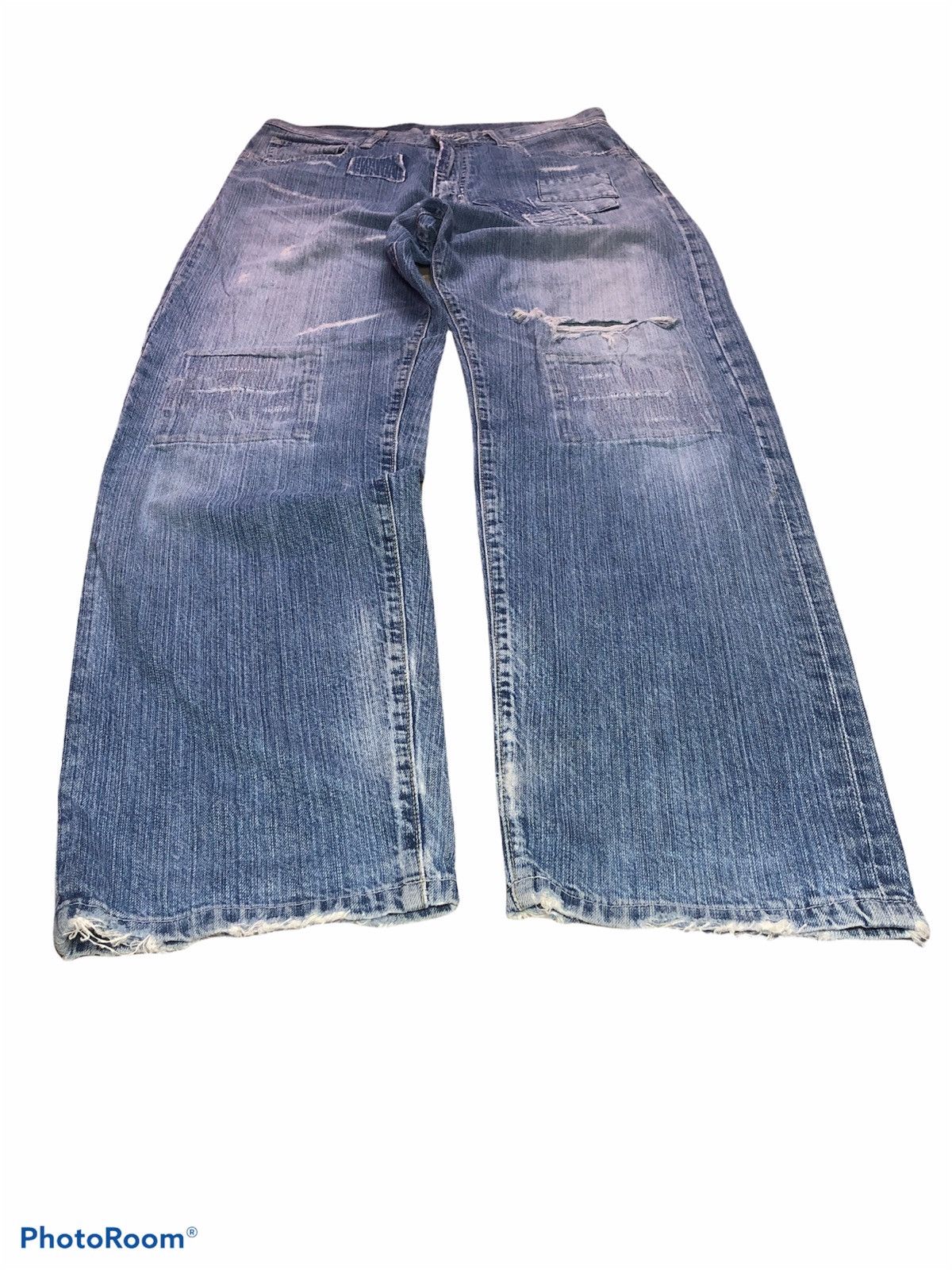 If Six Was Nine JAPANESSE BRAND DISTRESSED DENIM Size US 32 / EU 48 - 5 Thumbnail