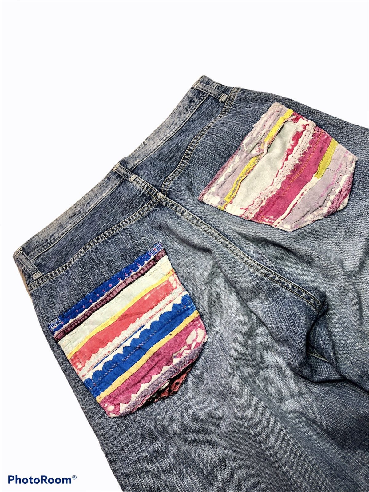 If Six Was Nine JAPANESSE BRAND DISTRESSED DENIM Size US 32 / EU 48 - 4 Thumbnail